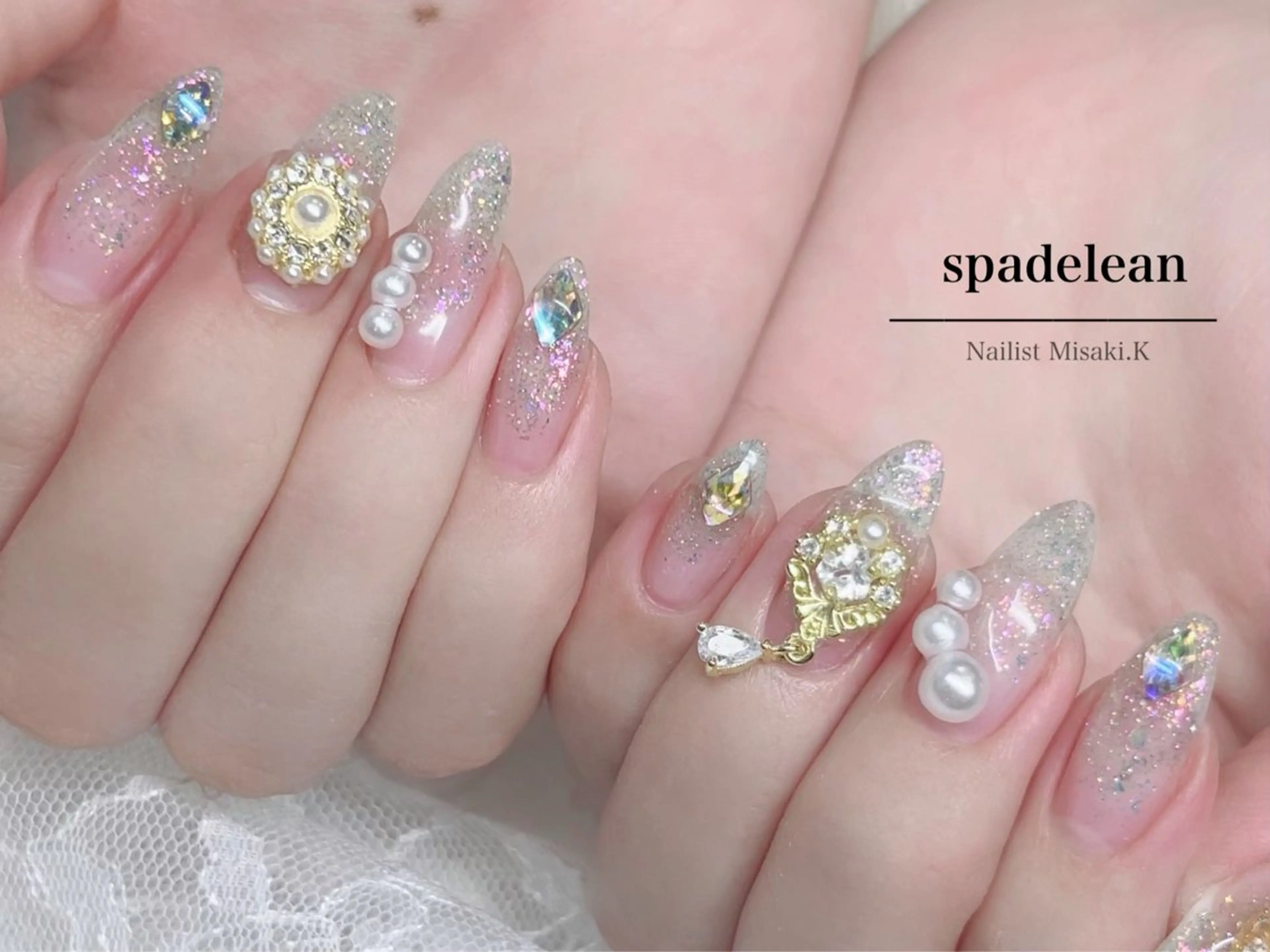 ネイル ロングネイル ハンドネイル K. Misakiのネイルデザイン