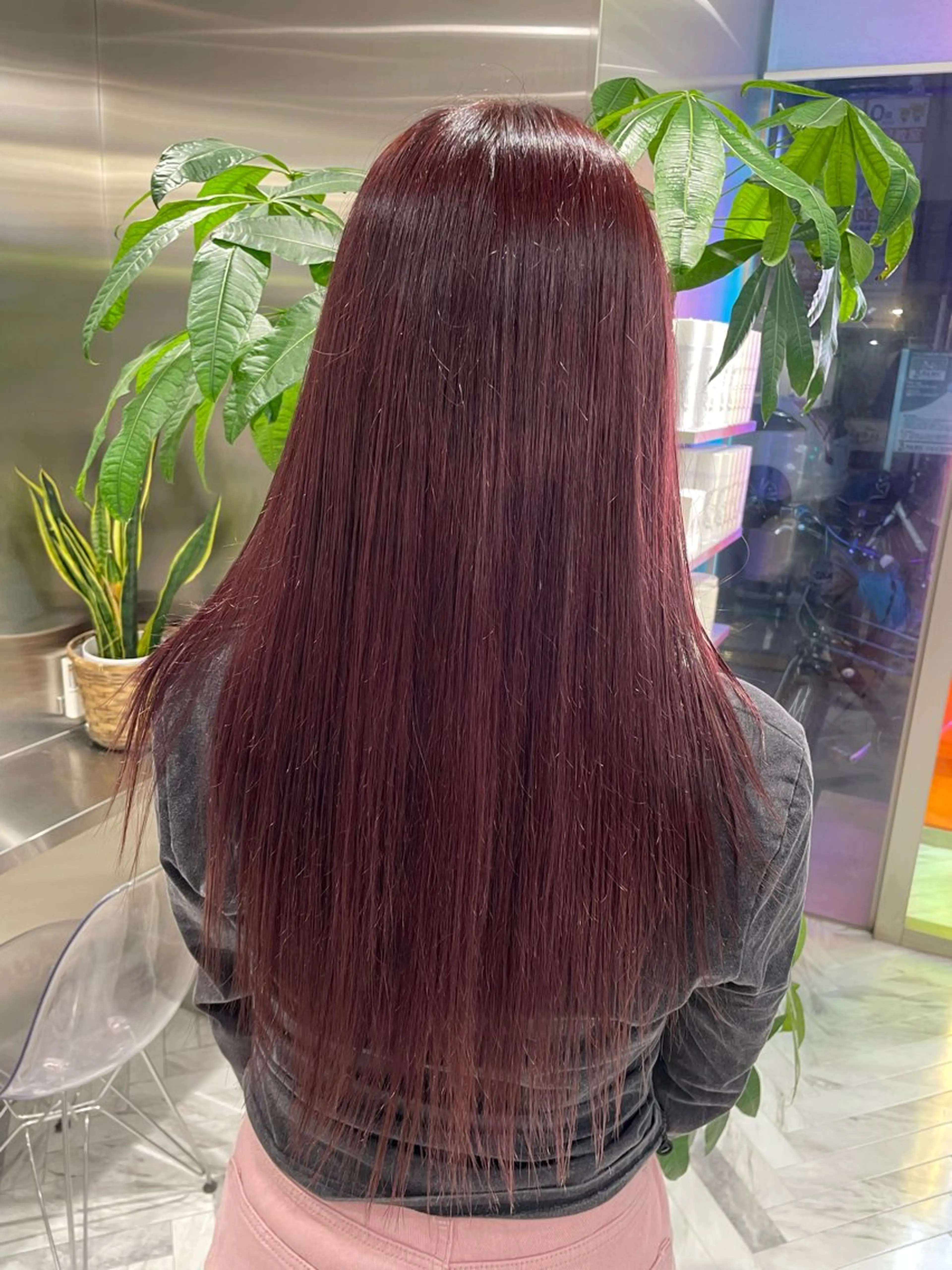 セミロング カラー セミロングパーマ バレイヤージュ ブリーチ ケアブリーチ ダブルカラー ヘアカラー カラーモデル⚡️ REONのヘアスタイル
