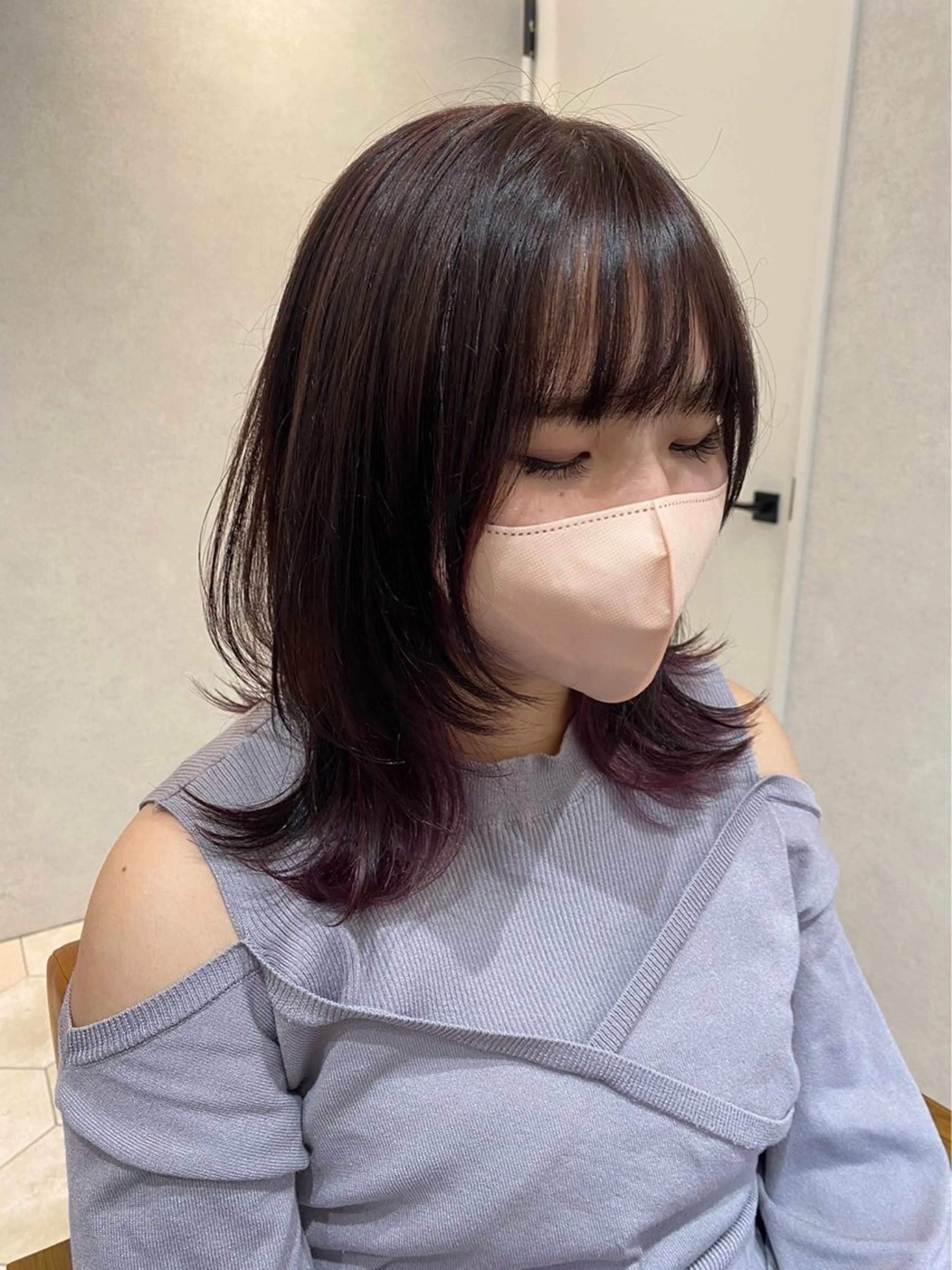 ミディアム 🫧透明感カラー🫧 kokoro🐣🎀のヘアスタイル