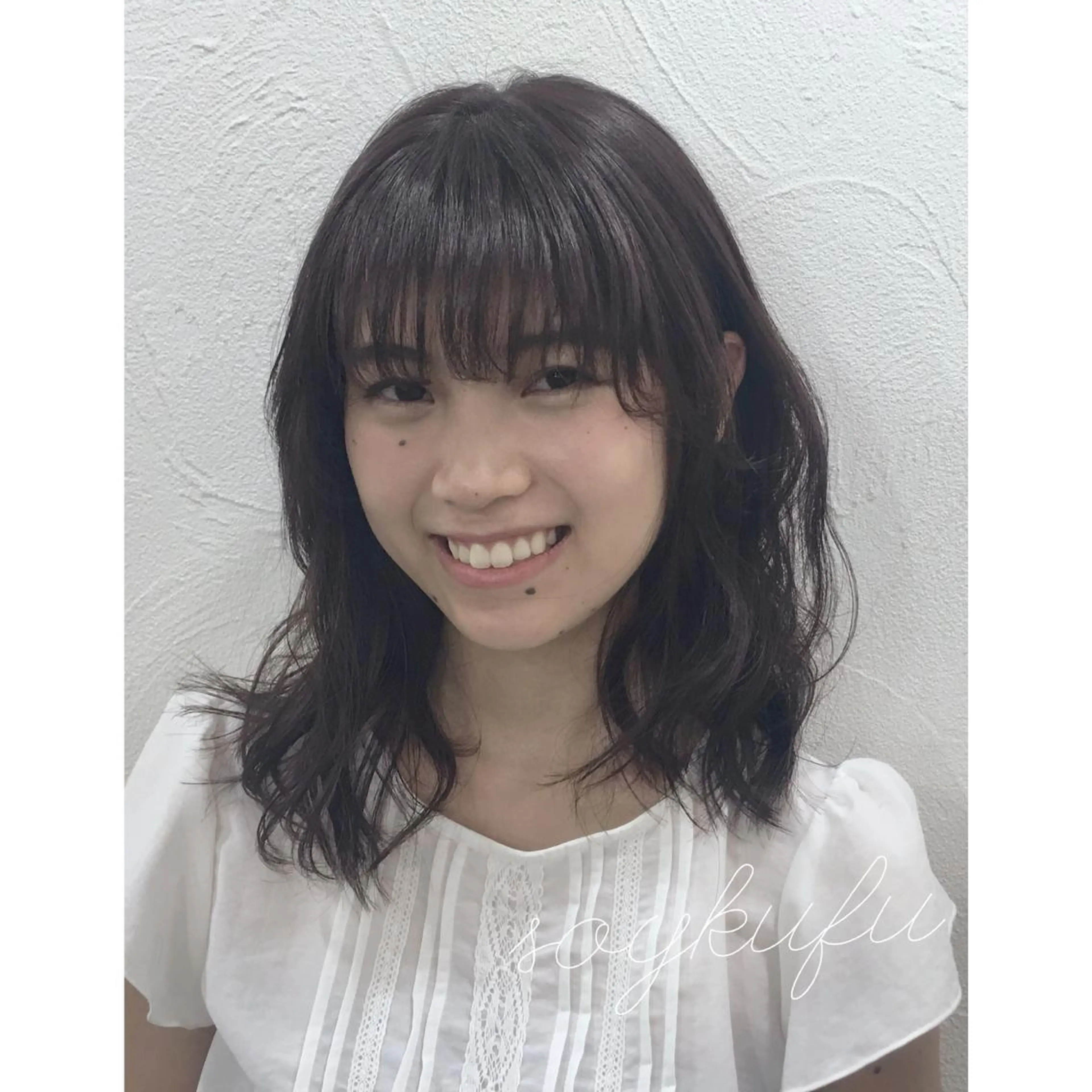 セミロング 【今だけブリーチ 限定価格💕】すみのヘアスタイル