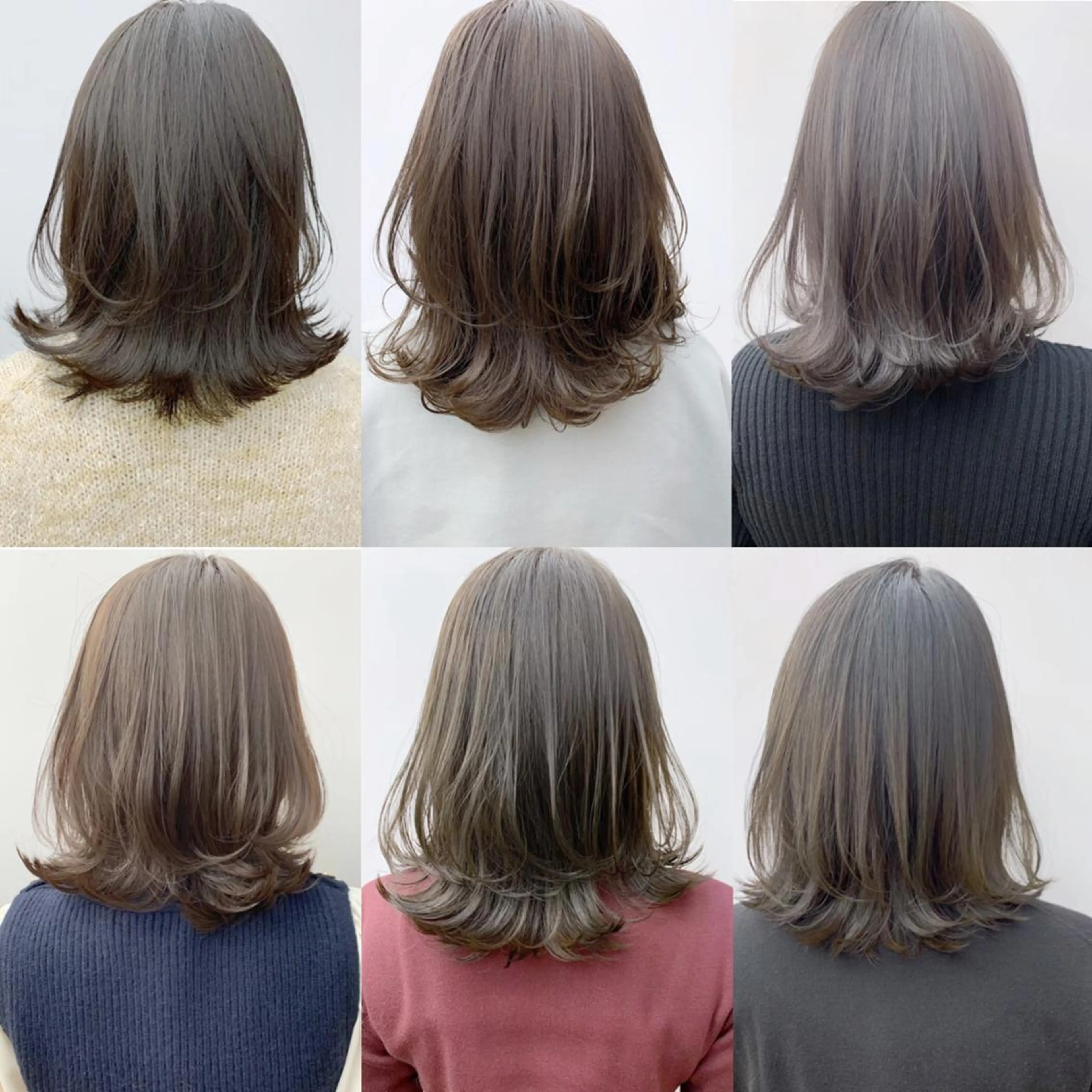 ミディアム カラー アディクシーカラー ベージュカラー 黒髪 ブルーカラー ブルーブラック ヘアケア特化型サロン newi 京橋のヘアスタイル