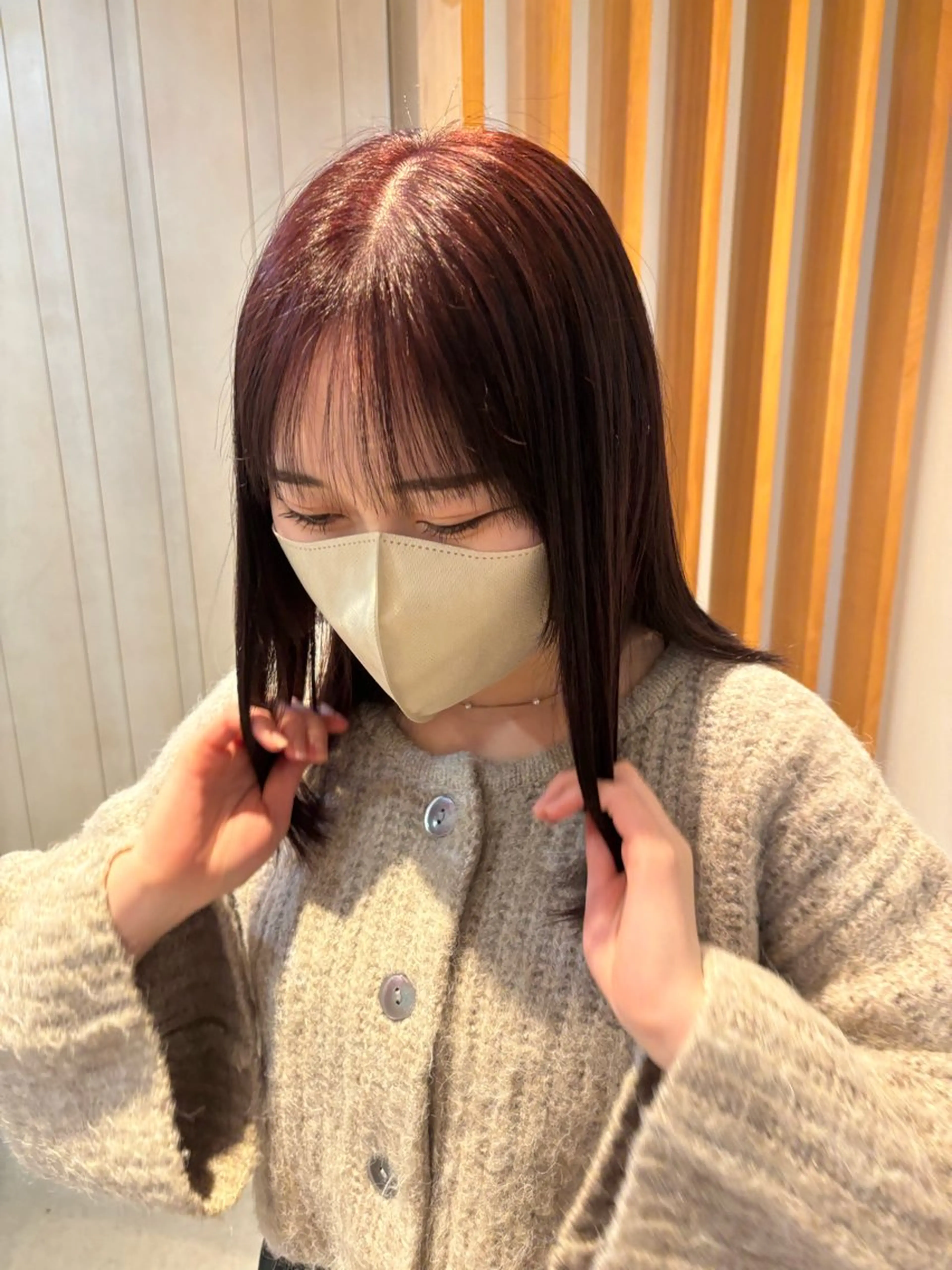 カラー 酒井 菜花のヘアスタイル