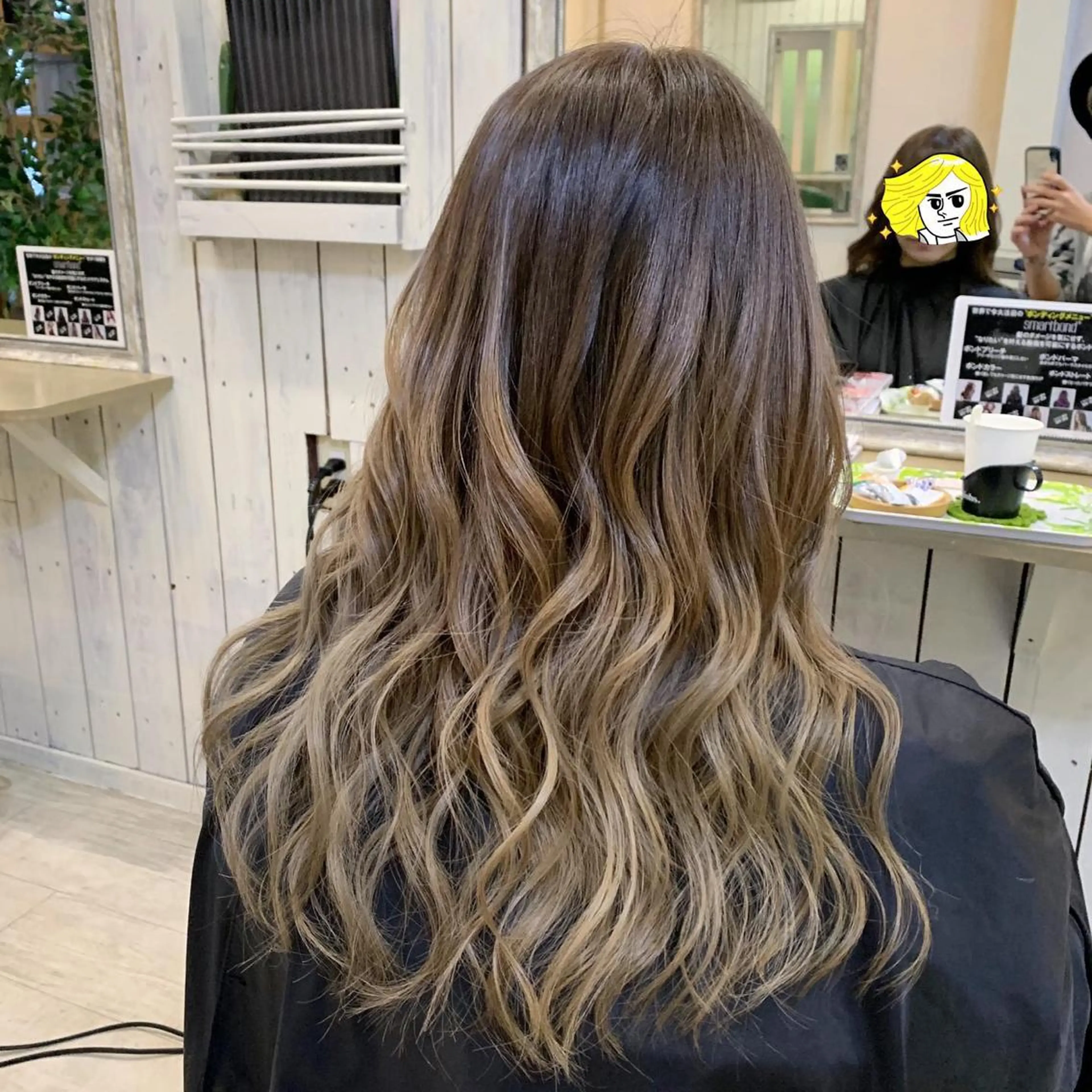 セミロング カット ヘアカラー 高山 滉太のヘアスタイル