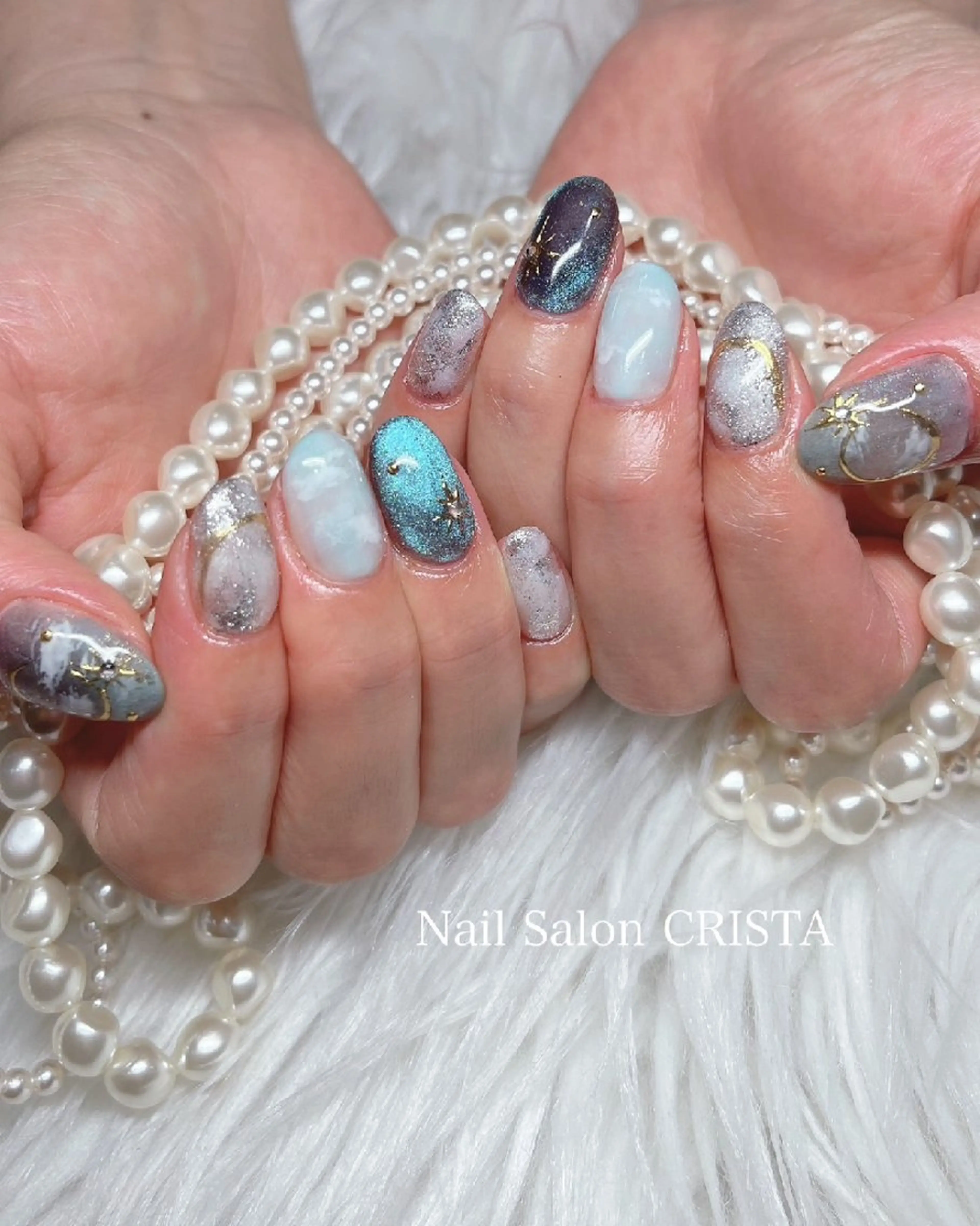 ネイル ニュアンスネイル ハンドネイル NaiI Salon CRISTAのネイルデザイン