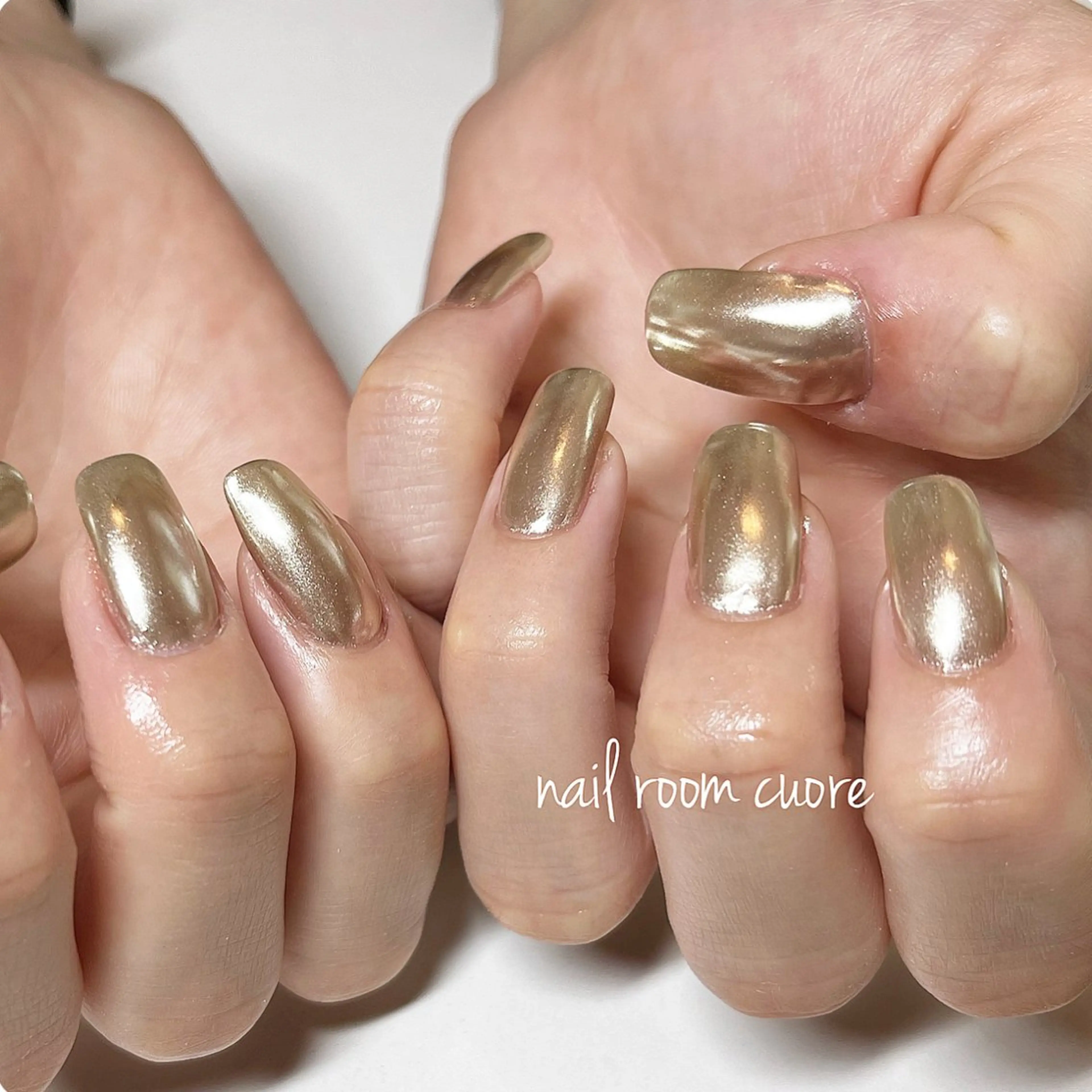 ネイル ミラーネイル ハンドネイル nail room  cuore所属・松尾 典子のネイルデザイン