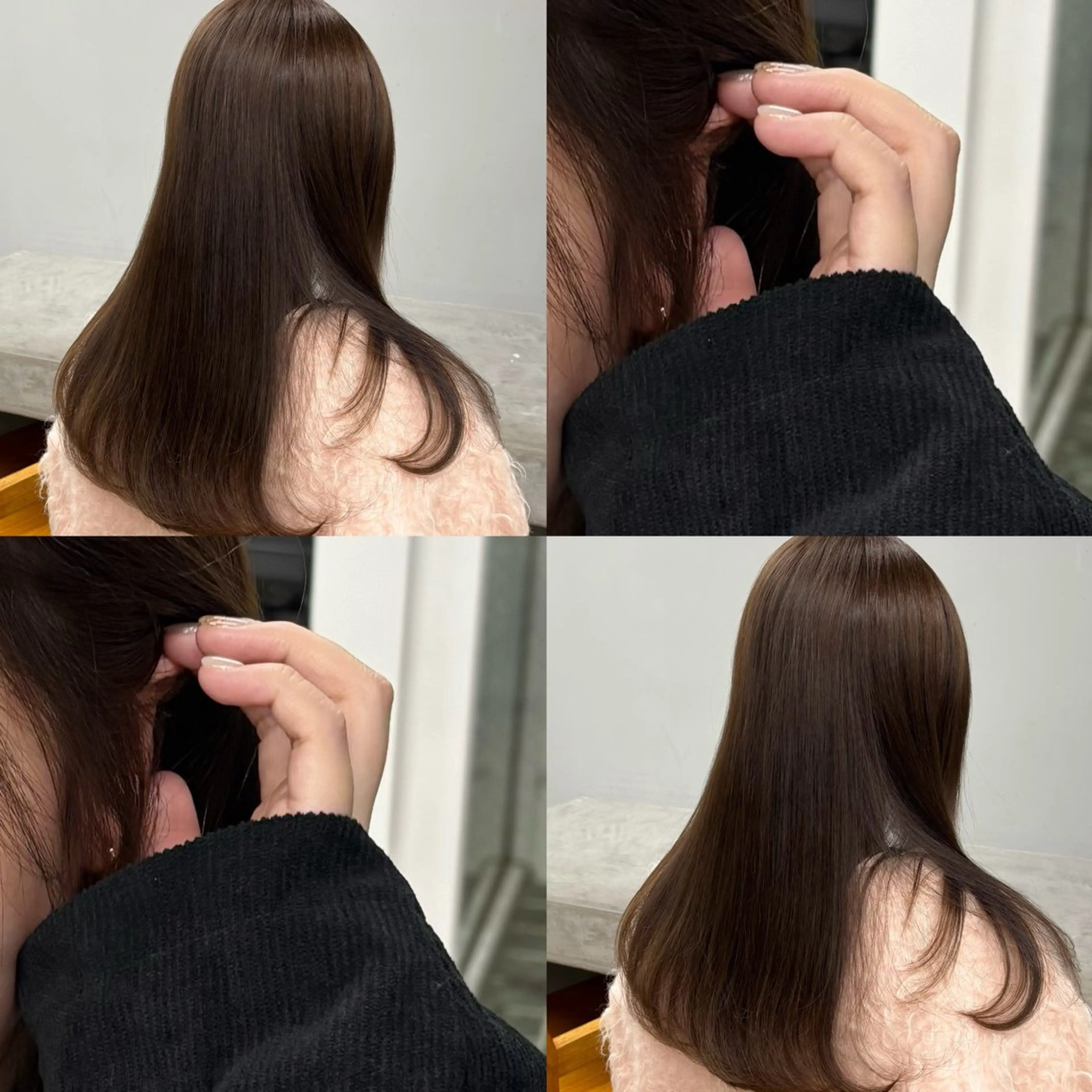 セミロング ヘアカラー nude所属・𝐀𝐦𝐞𝐫𝐢 /透明感カラーのヘアスタイル