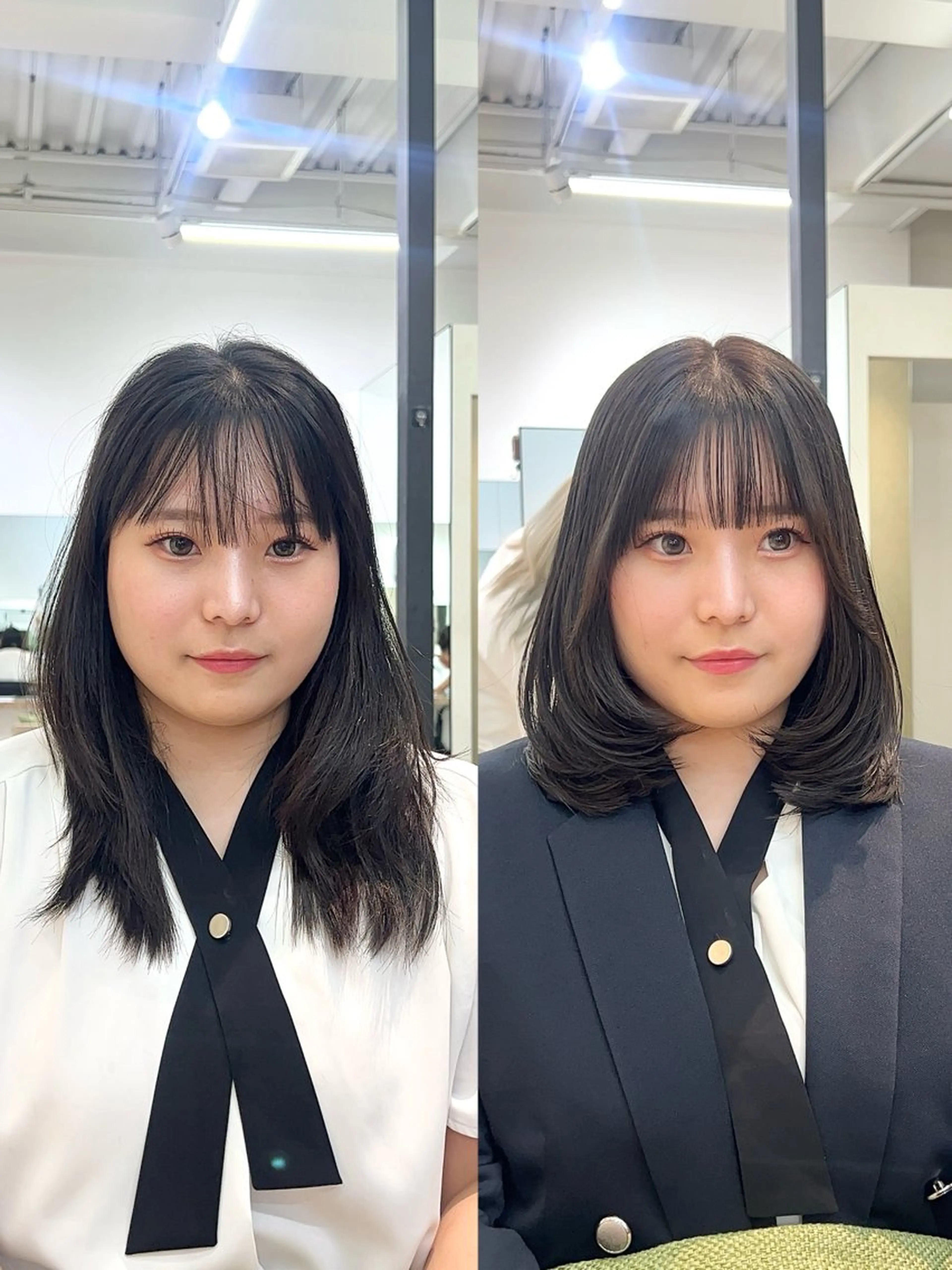 ミディアム カット ヘアカラー VIEW Tokyo所属・🎀ミディアムボブ/ 縮毛矯正/ひかりのヘアスタイル