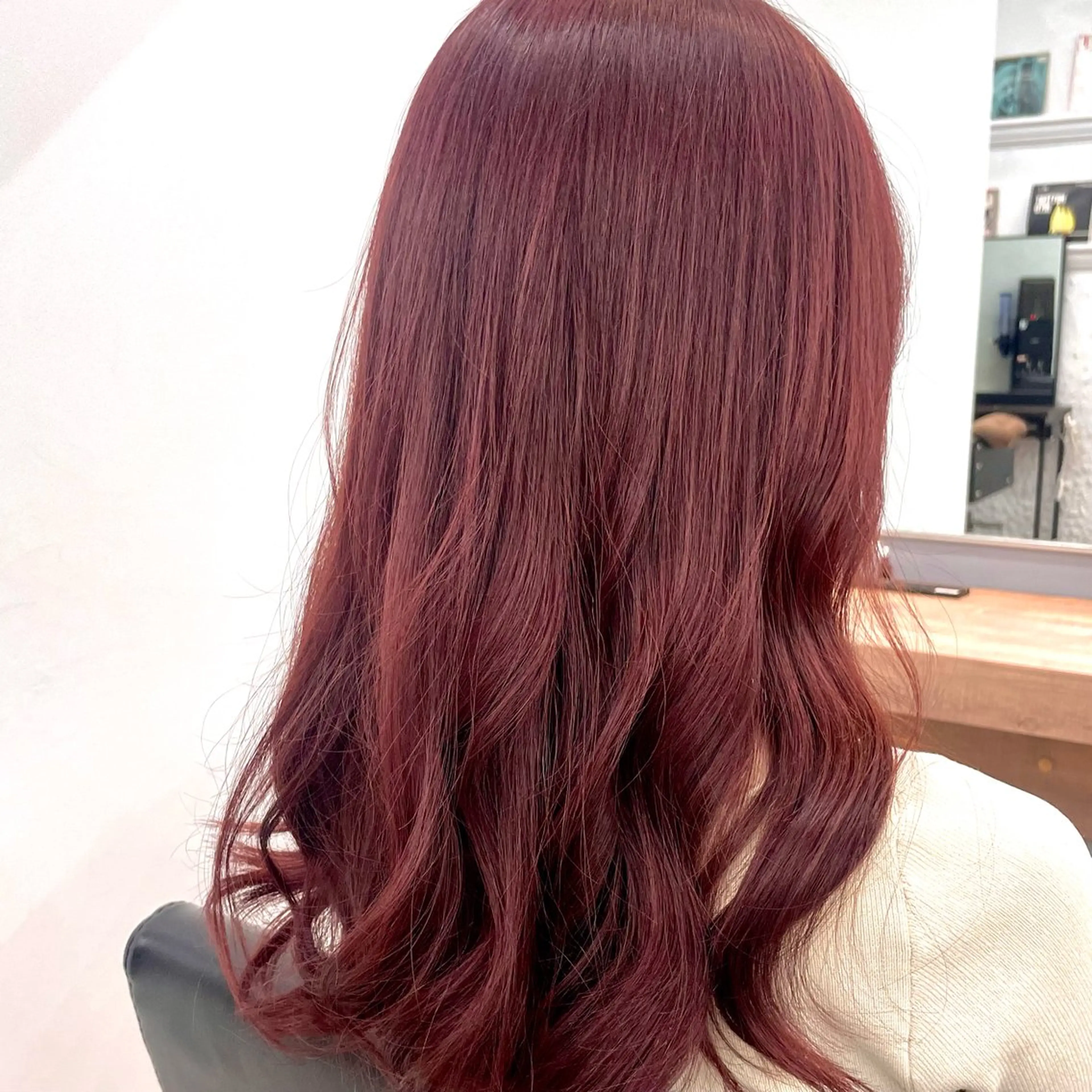 セミロング カラー ヘアアレンジ ブリーチ カシス ダブルカラー ブリーチなしカラー ピンクカラー ボブ/レイヤー/ 艶髪/HANA💗のヘアスタイル
