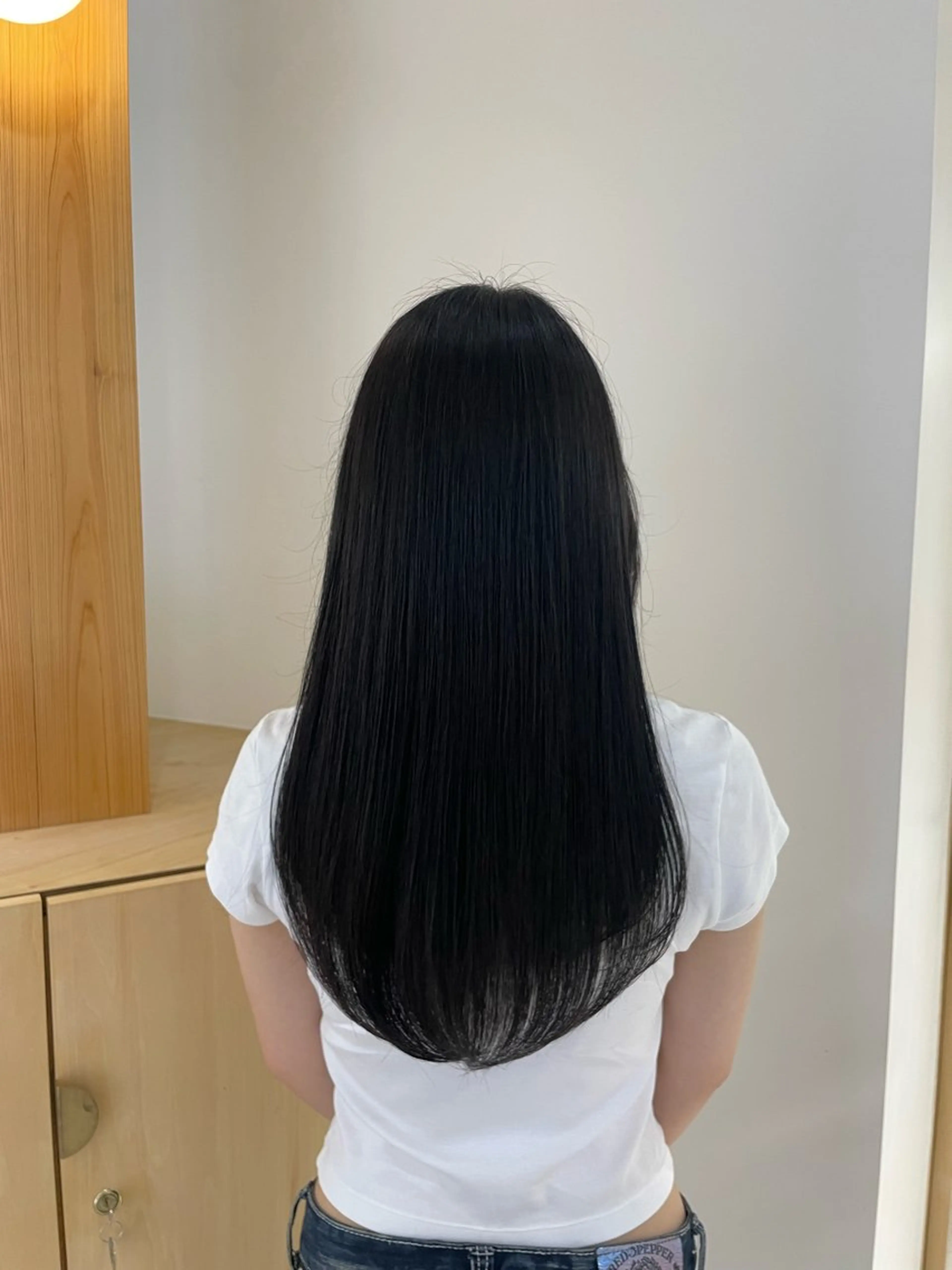 ロング レイヤーカット 蓑輪 璃央のヘアスタイル