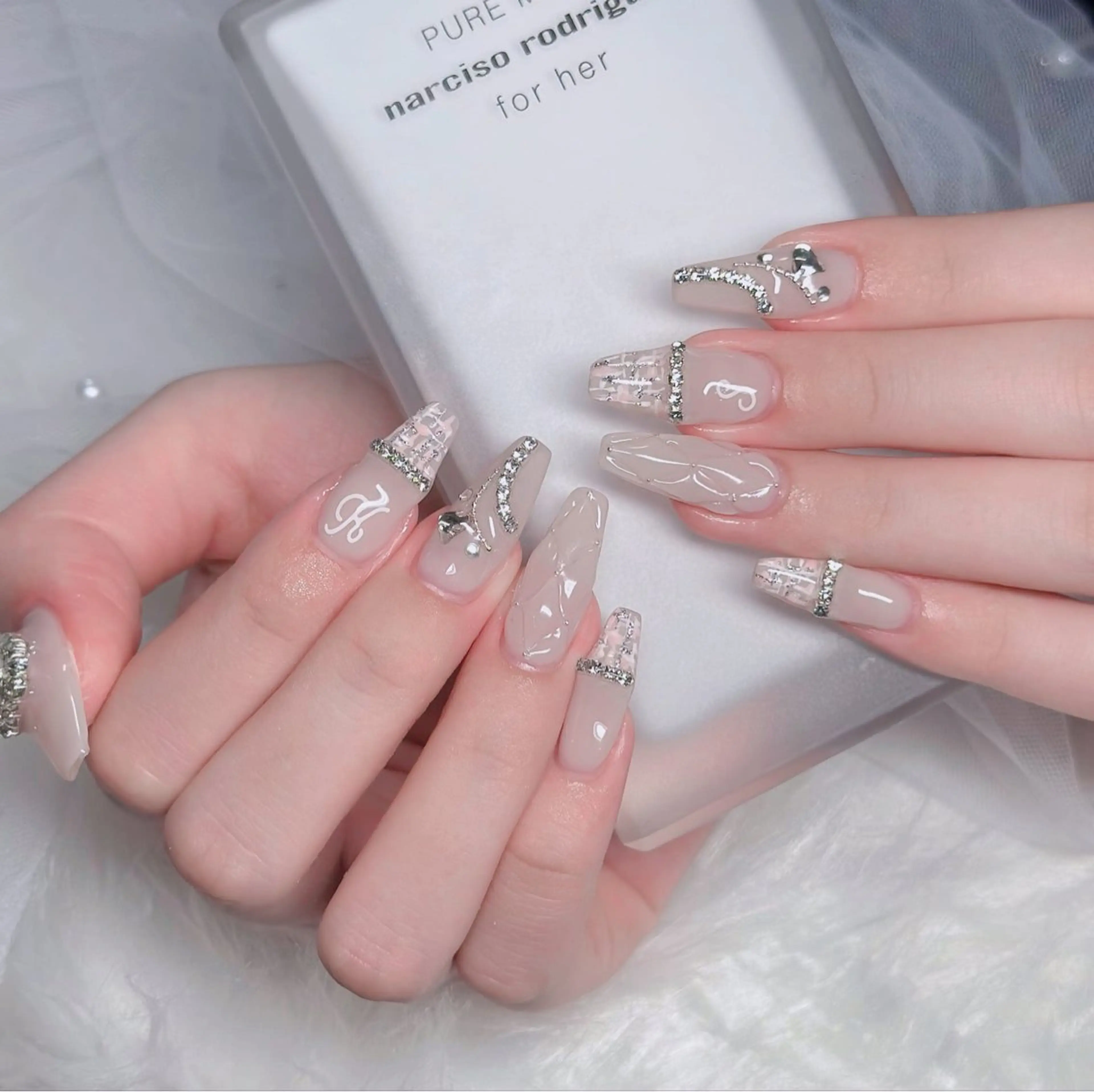 ネイル アートネイル 成人式 ジェルネイル ニュアンスネイル 夏ネイル ハンドネイル H.baby Nai Salon所属・neco H.babynailのネイルデザイン