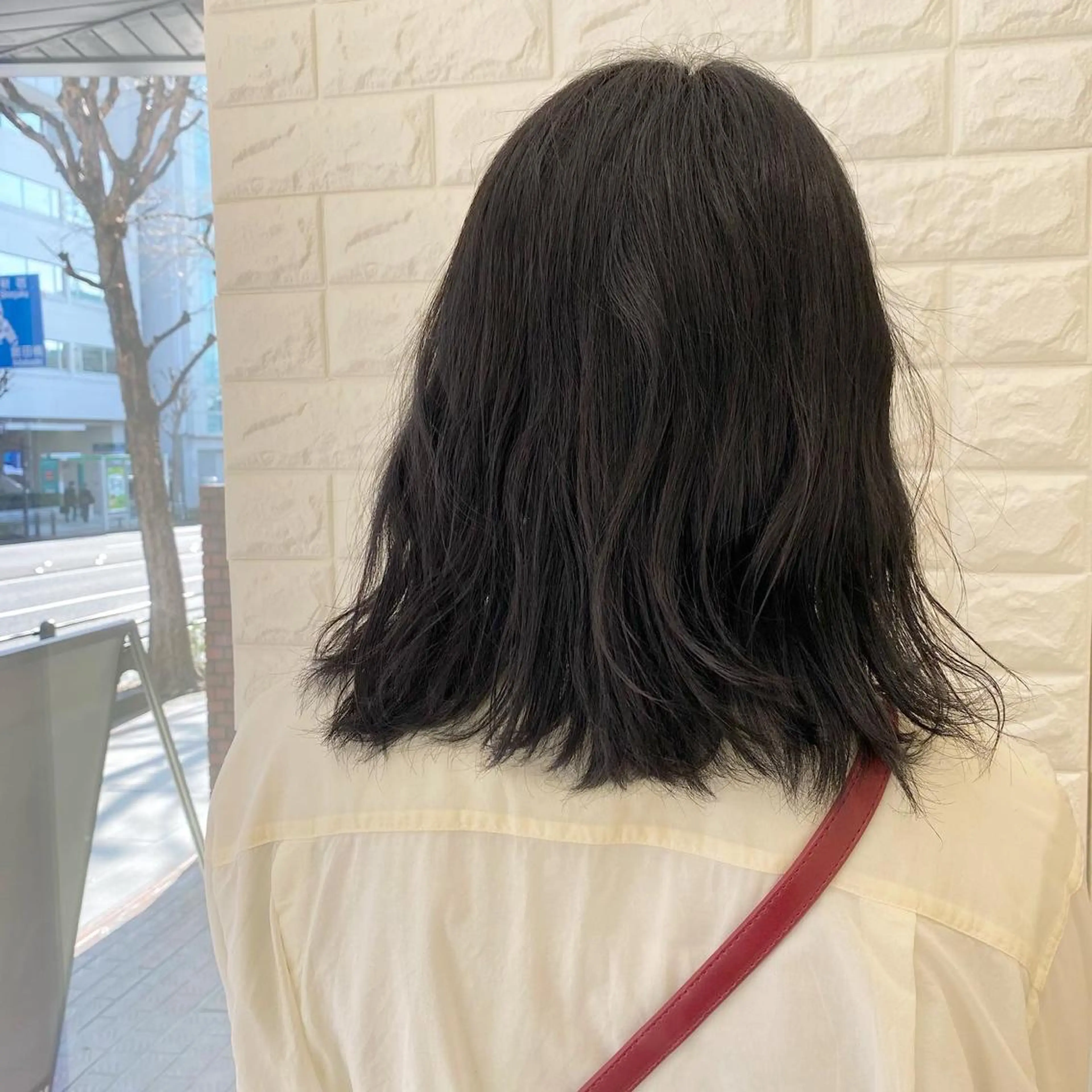 カラー 韓国ヘア レイヤーカットのヘアスタイル