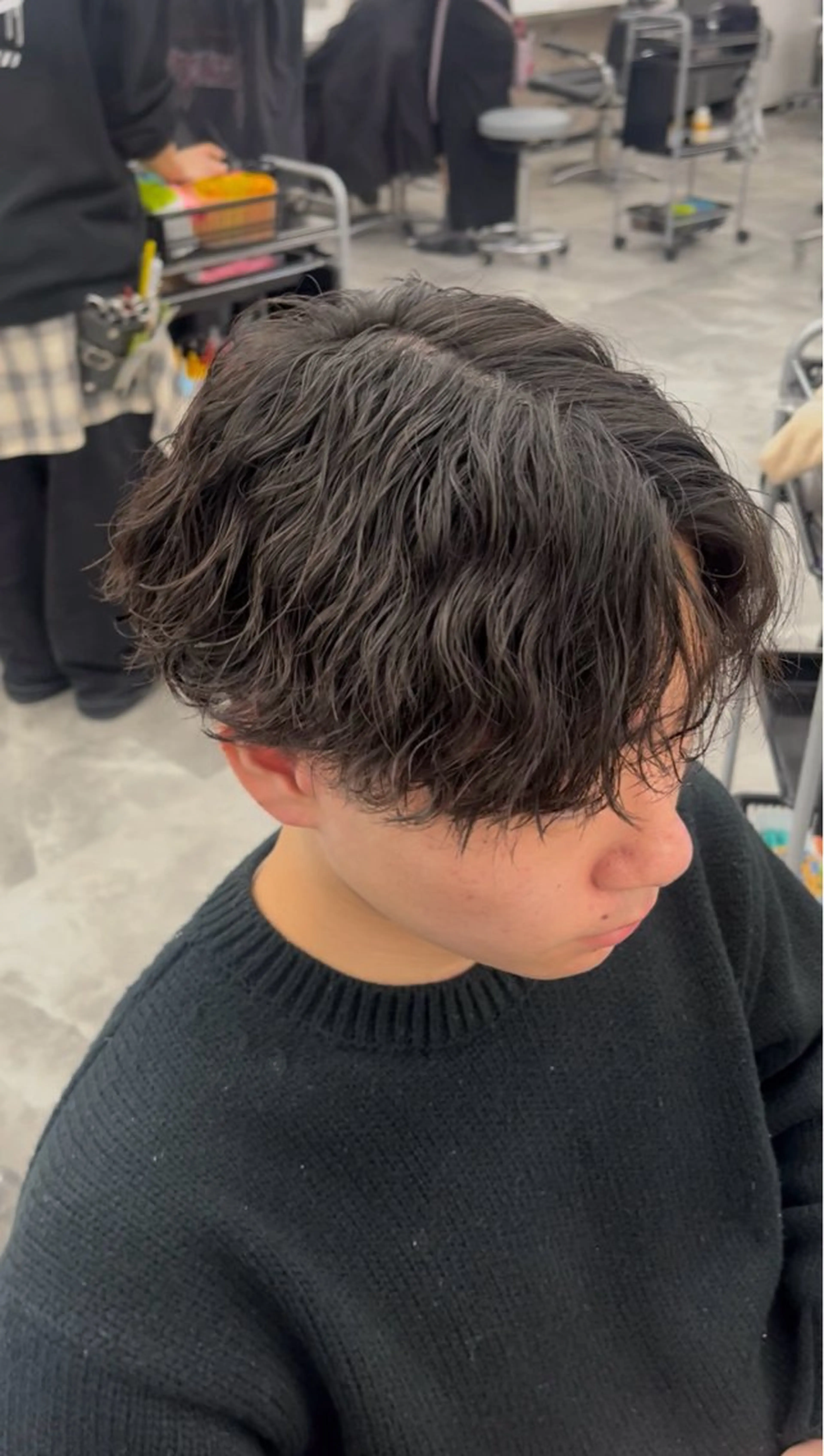 パーマ メンズ メンズパーマ ツイストスパイラルパーマ 波巻きパーマ スパイラルパーマ HOMME    BLANCHE所属・Seira 札幌メンズサロンのヘアスタイル