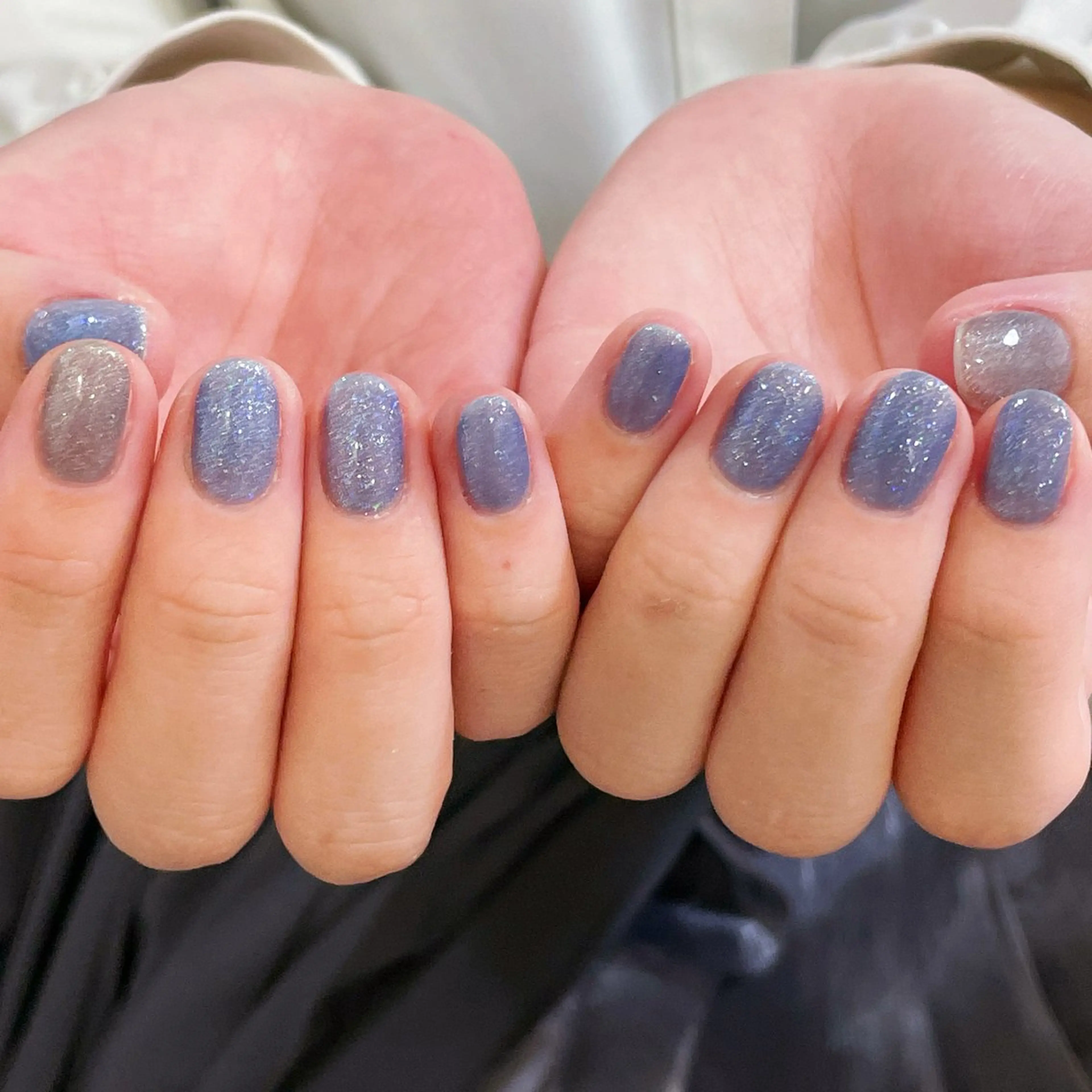 ネイル アートネイル オーロラネイル ガーリー キラキラネイル 韓国ネイル ハンドネイル yu ri 🌹のネイルデザイン