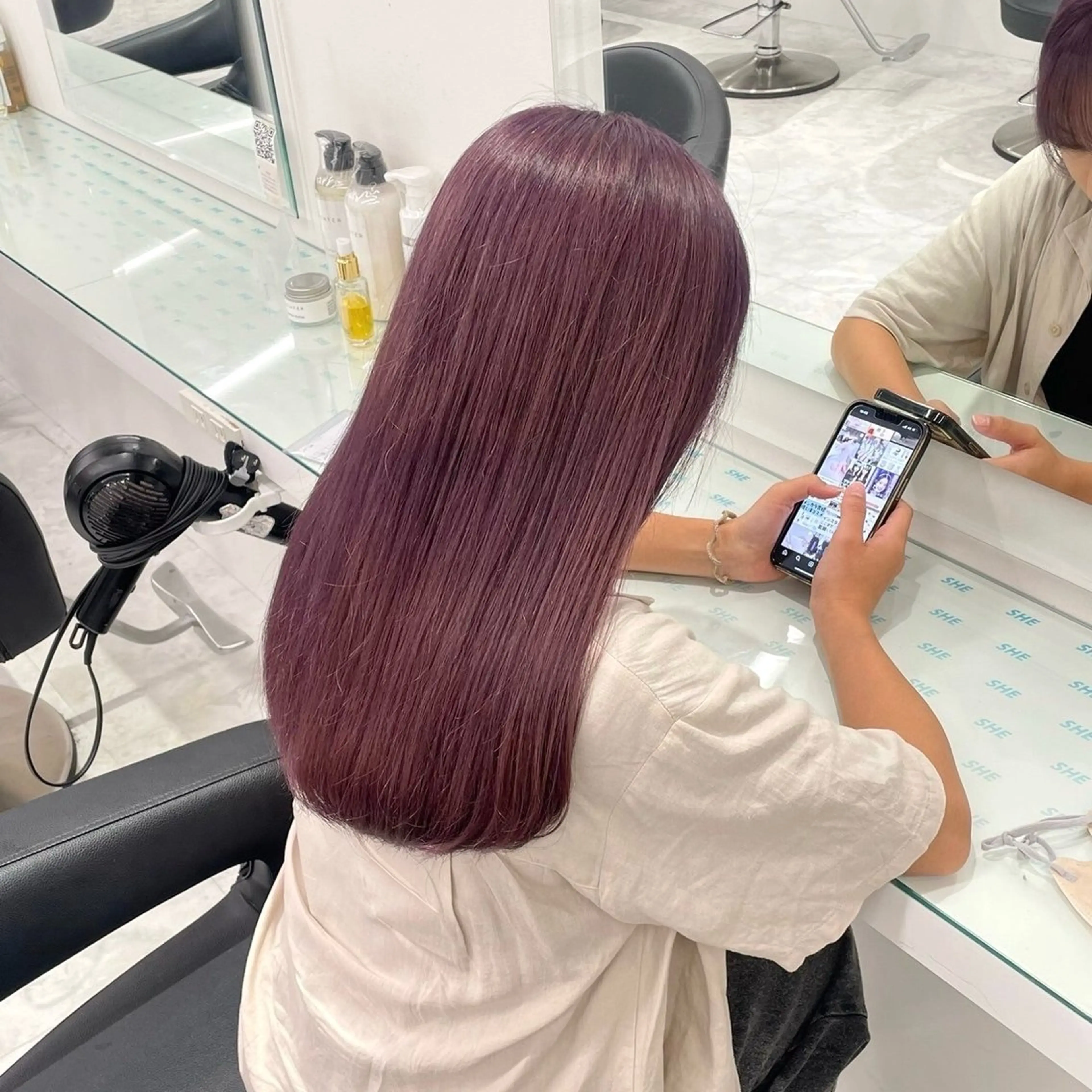 カラー ブリーチ ダブルカラー ブリーチなしカラー 髪質改善 🍒暖色艶カラー 🍒FUKA🍒横浜のヘアスタイル