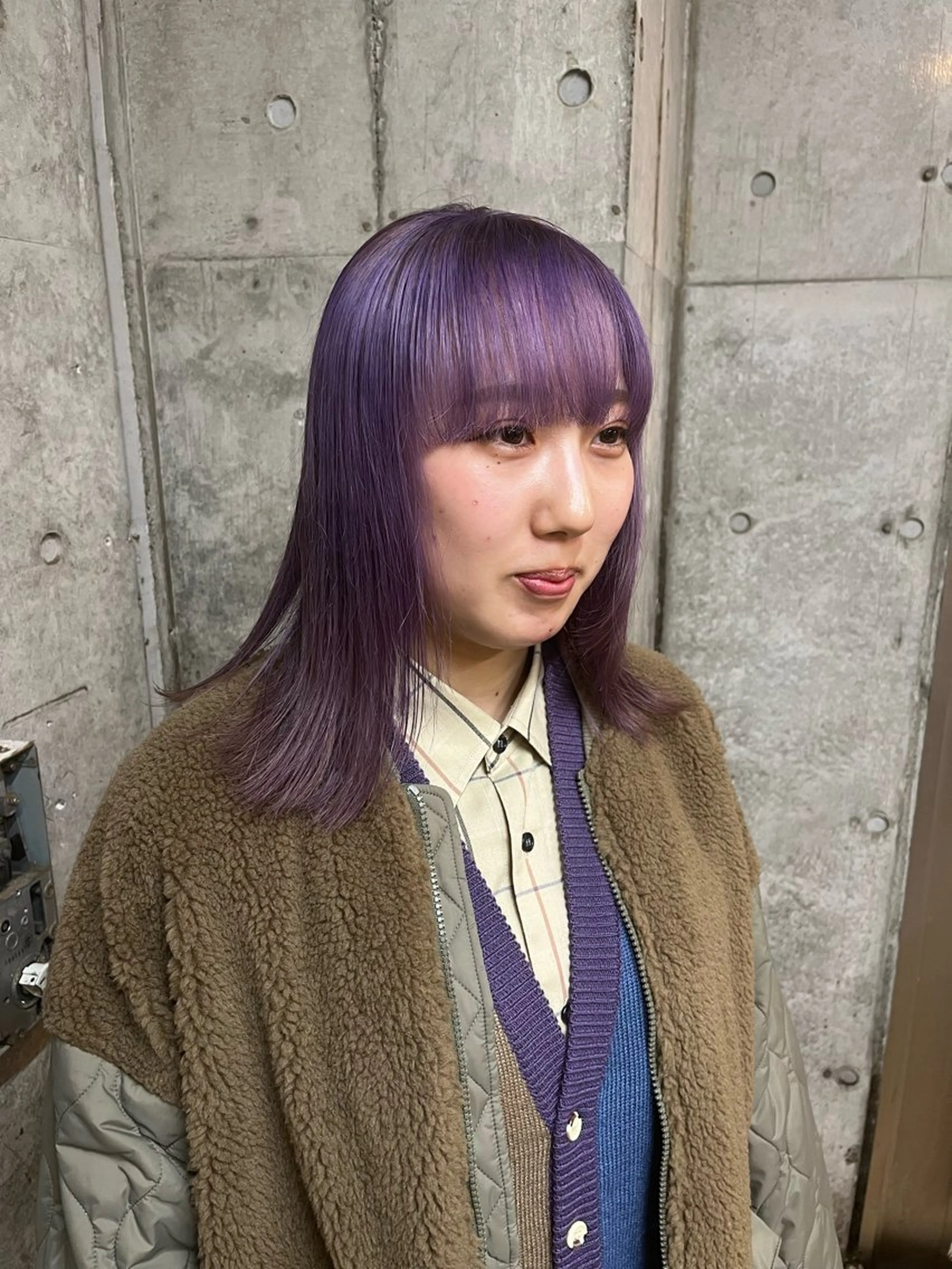 セミロング カラー 🌱ぱっつとボブカ ット🌱/Ryotaのヘアスタイル