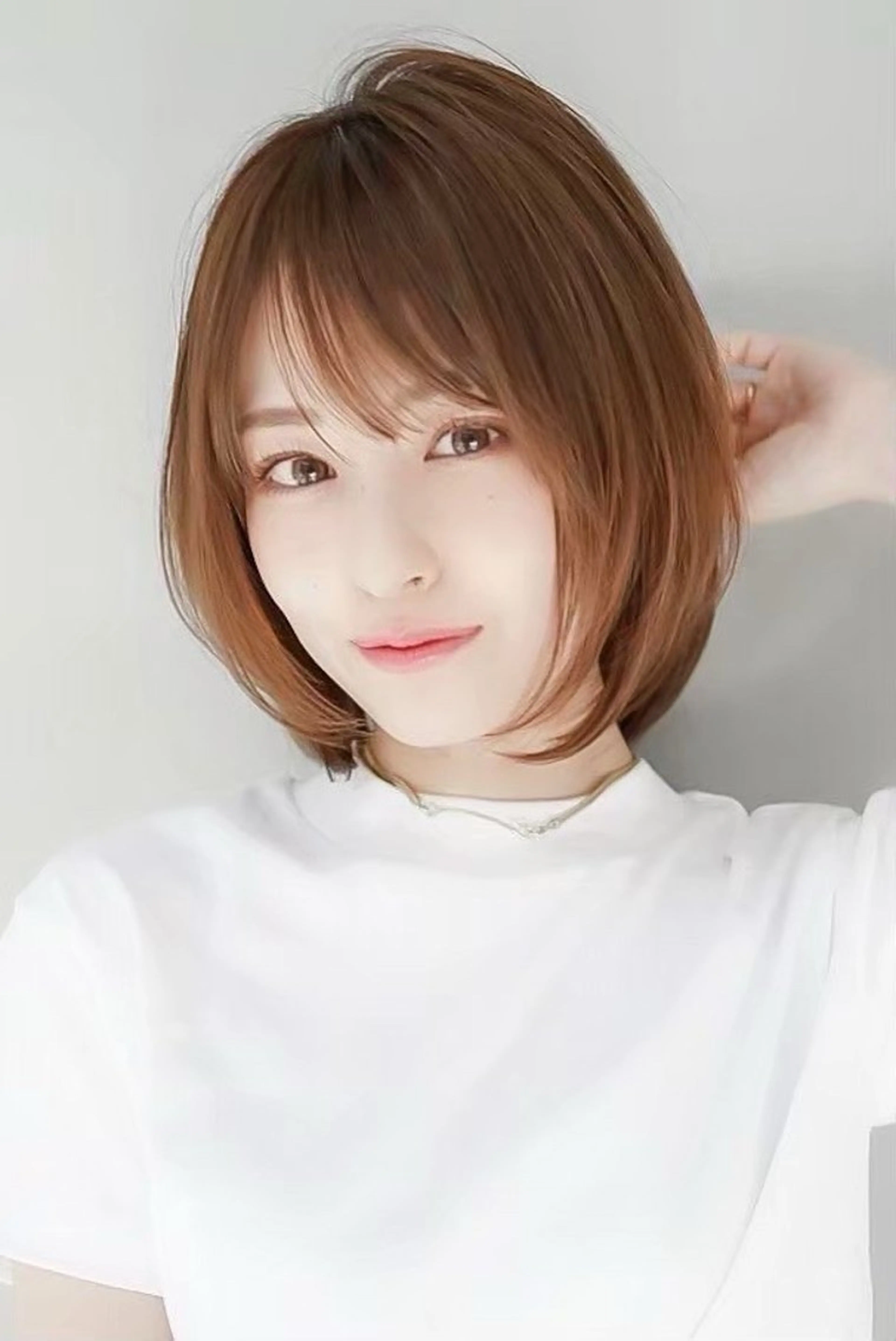 ショート カラー MISAKI🪐 縮毛矯正のヘアスタイル