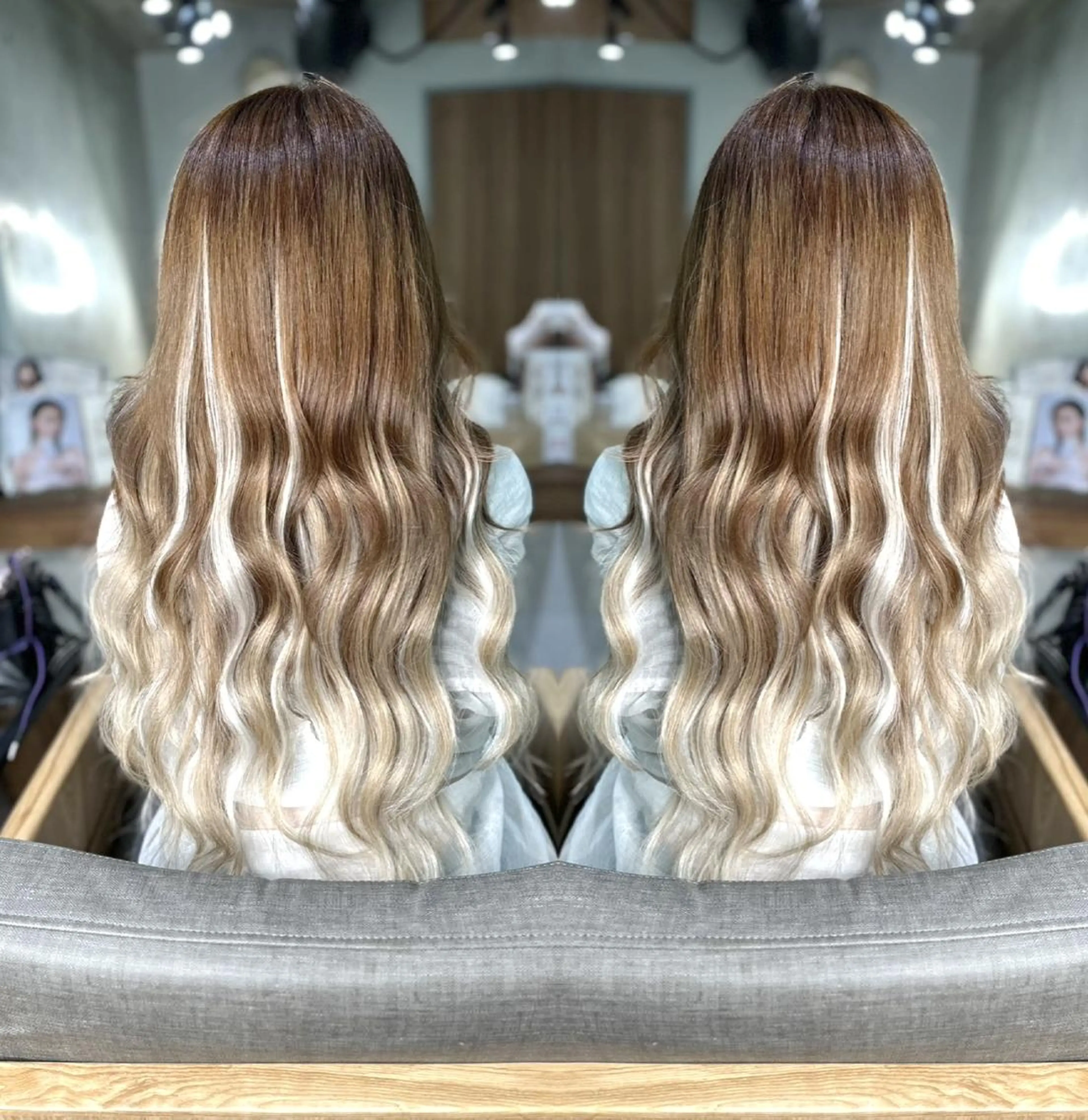 ロング カラー 韓国特化🌿カラー❌ エクステ👩祐樹💚のヘアスタイル