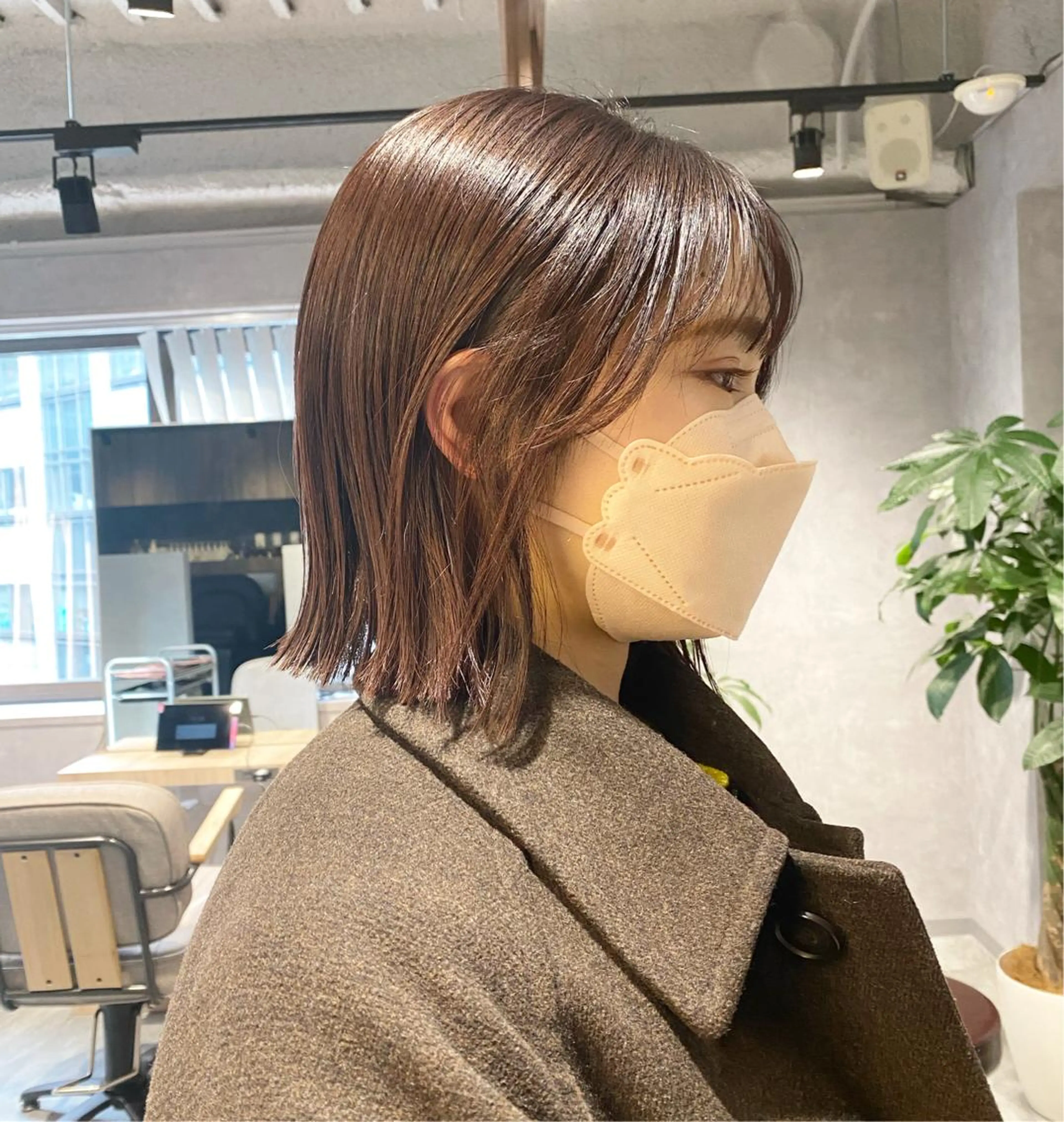 ショート カラー ブラウンカラー ピンクカラー バイオレットカラー ボブ カット ヘアカラー トリートメント 透明感カラー／メンズ パーマ🕊️ことのヘアスタイル