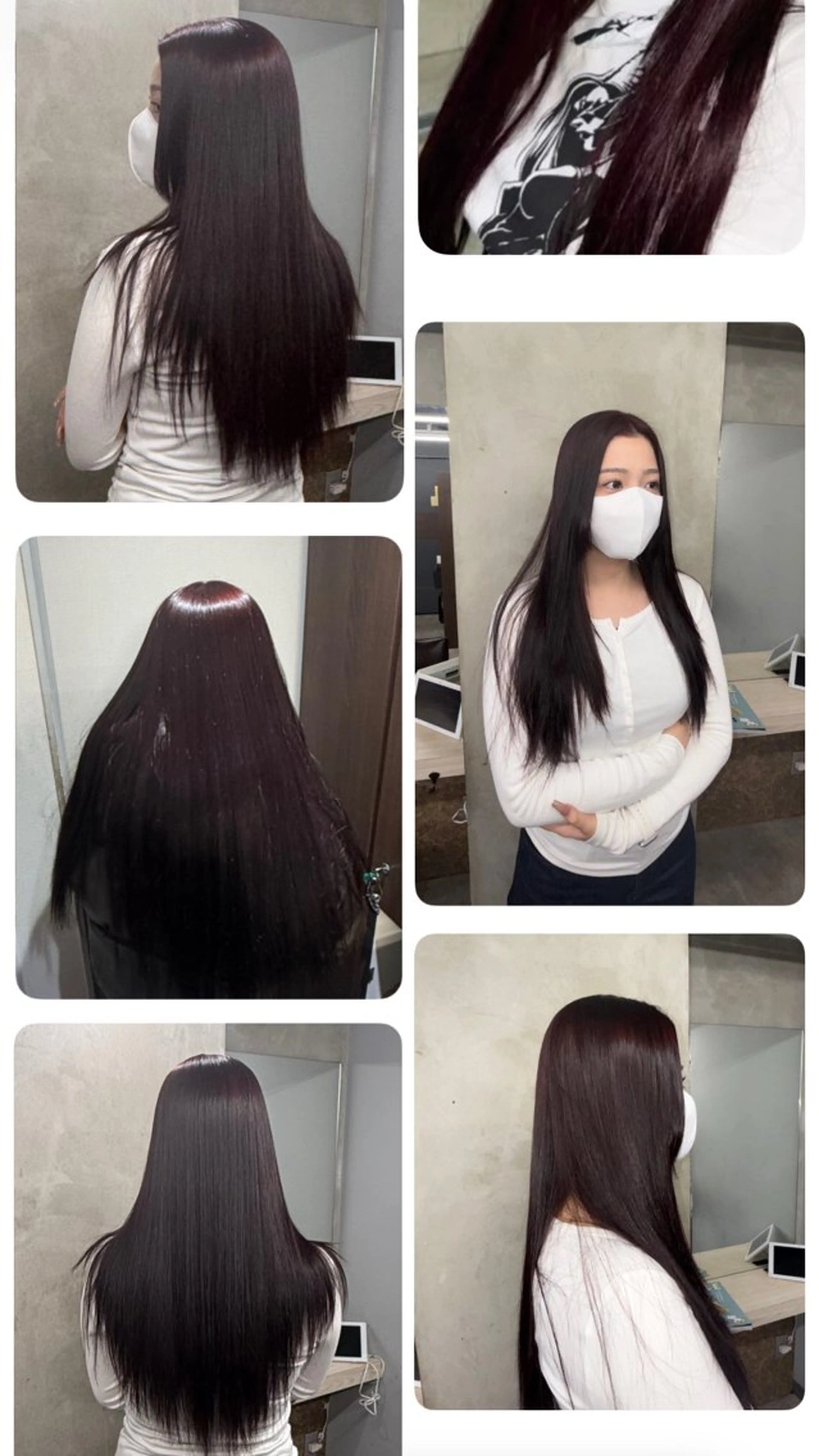 ロング カラー ✩*Ayane*✩ 艶カラー🍒🫐のヘアスタイル