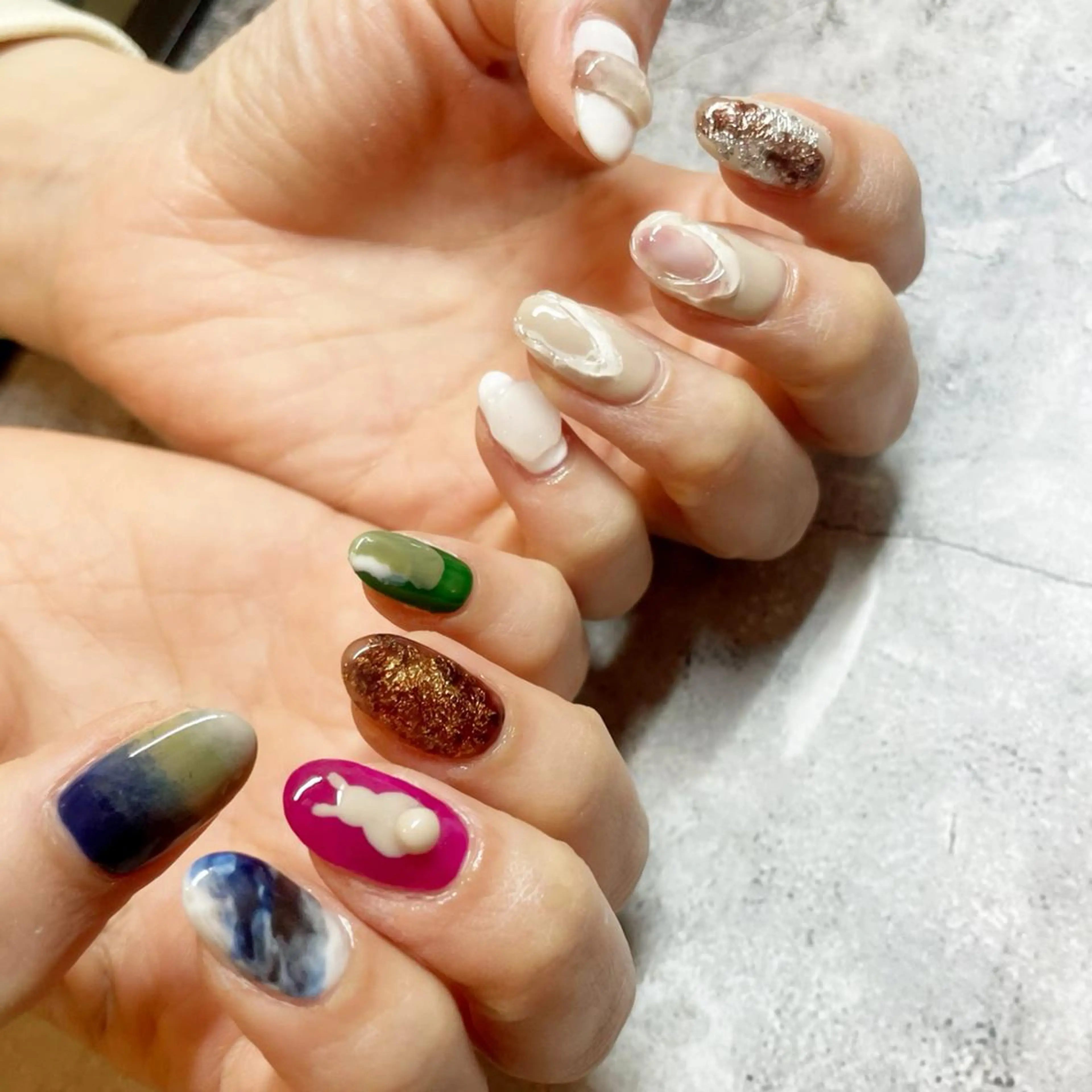 ネイル ニュアンスネイル Classy【クラッシー】所属・Classy: Mizukiのネイルデザイン