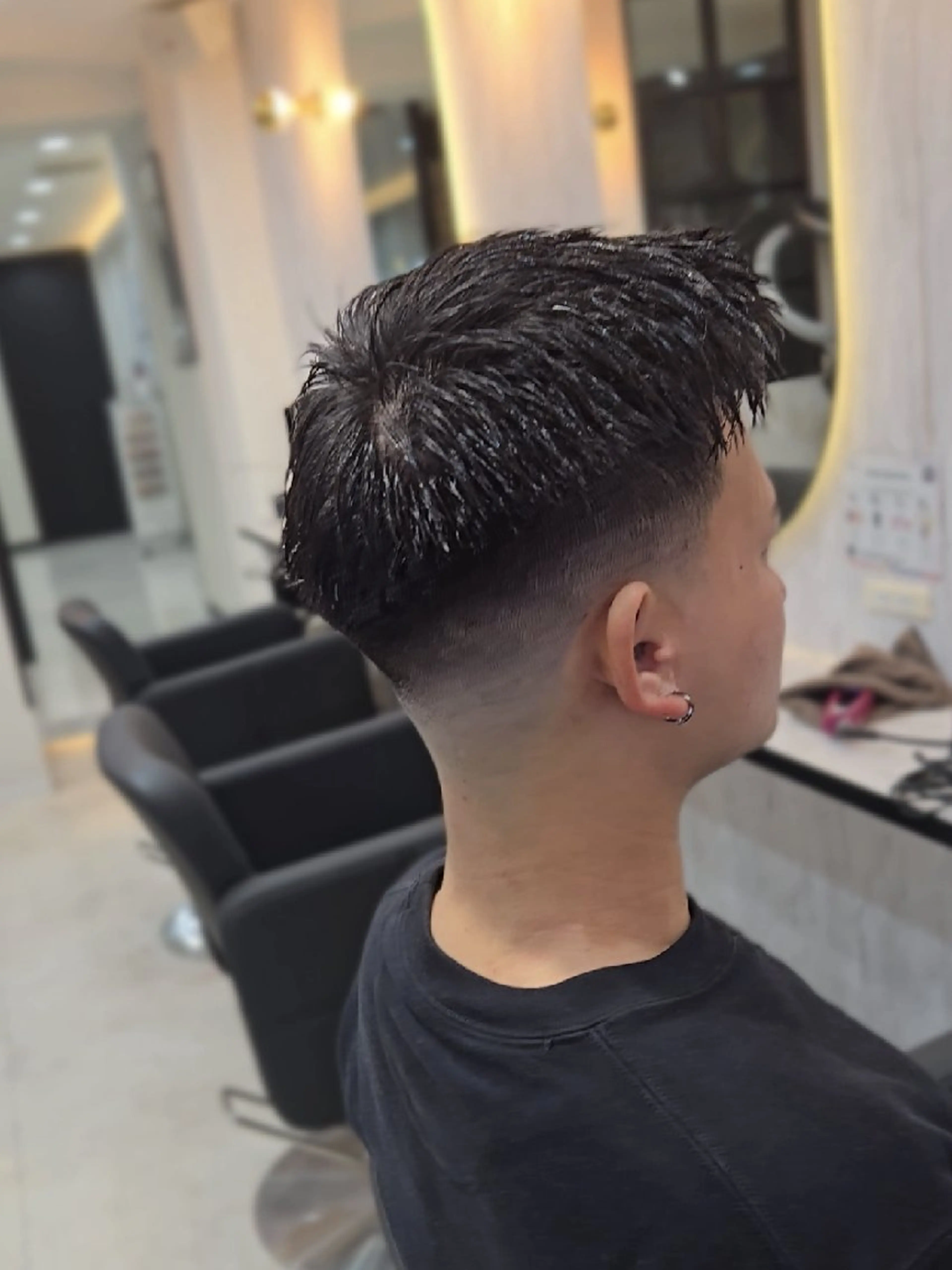 メンズ ショート フェードカット カット ヘアセット Lapis 名古屋駅前店所属・LEN名古屋/パーマ 海外ヘア/メンズ特化のヘアスタイル