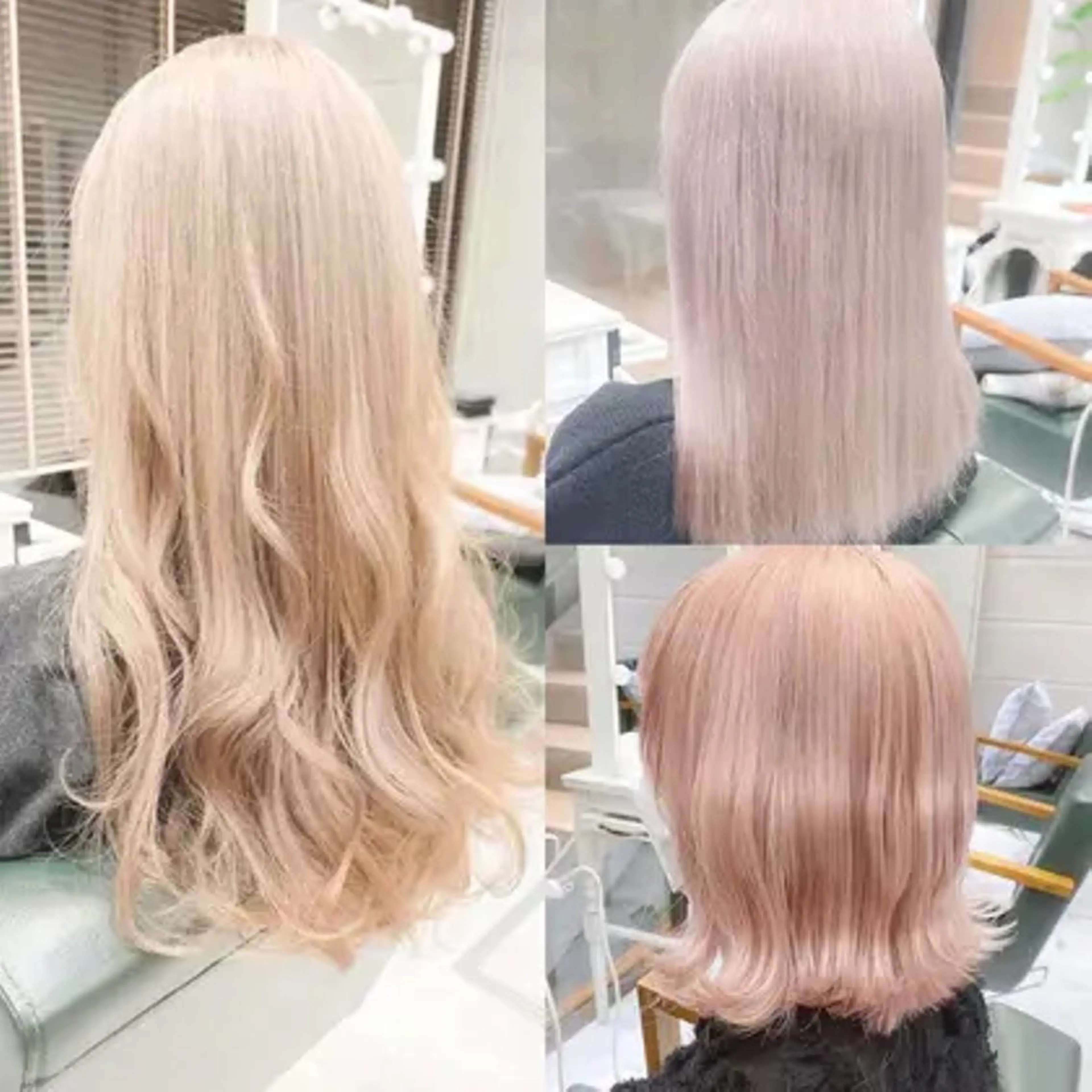 【低ダメージ90%ダメージ減ブリーチ2回】ブリーチ2回+透明感カラー+トリートメントの写真