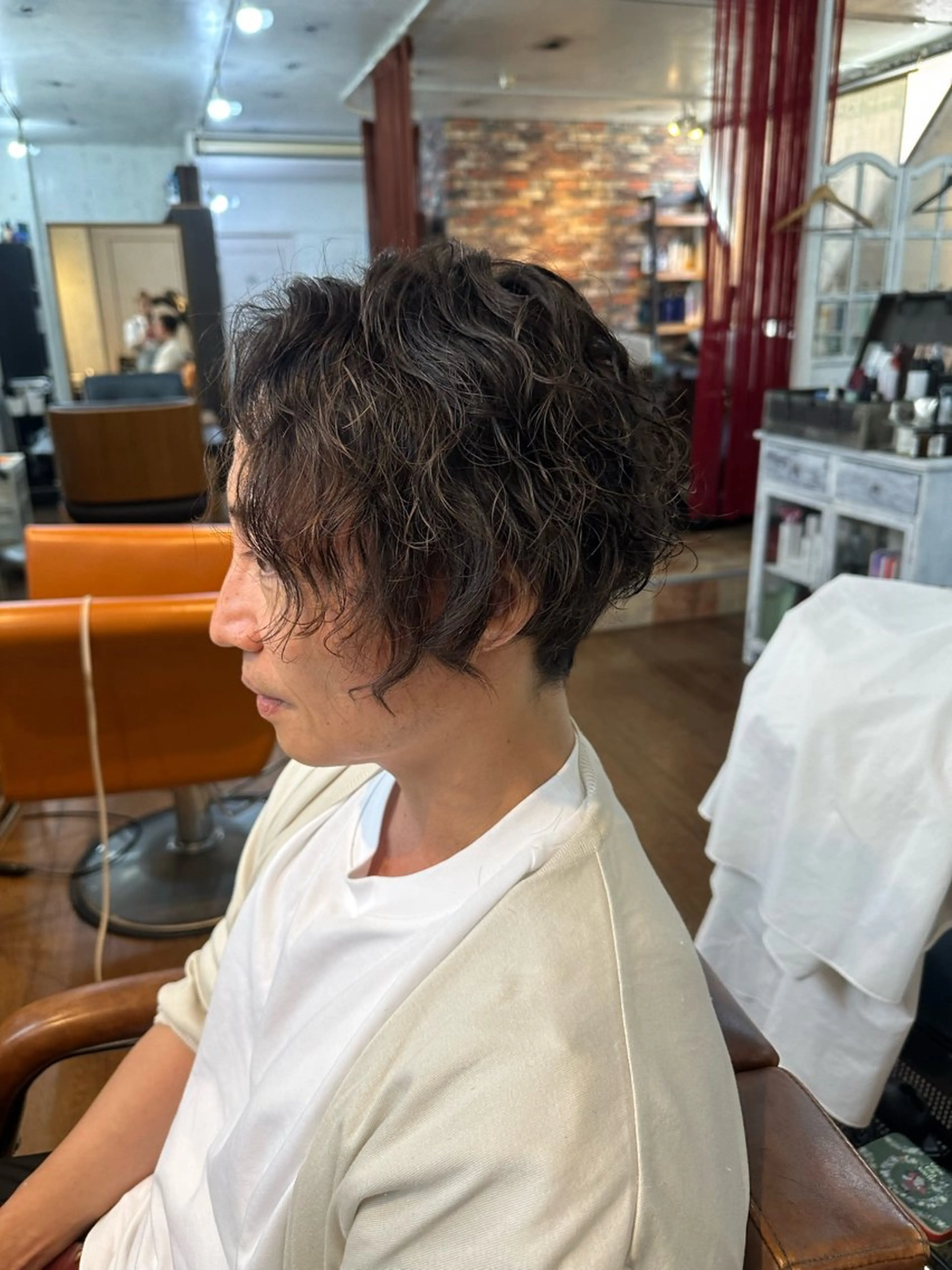 ショート パーマ メンズ カット パーマ corona hairdesign KAZUE MAEDA所属・マエダ　カズエ🫶 coronahairのヘアスタイル