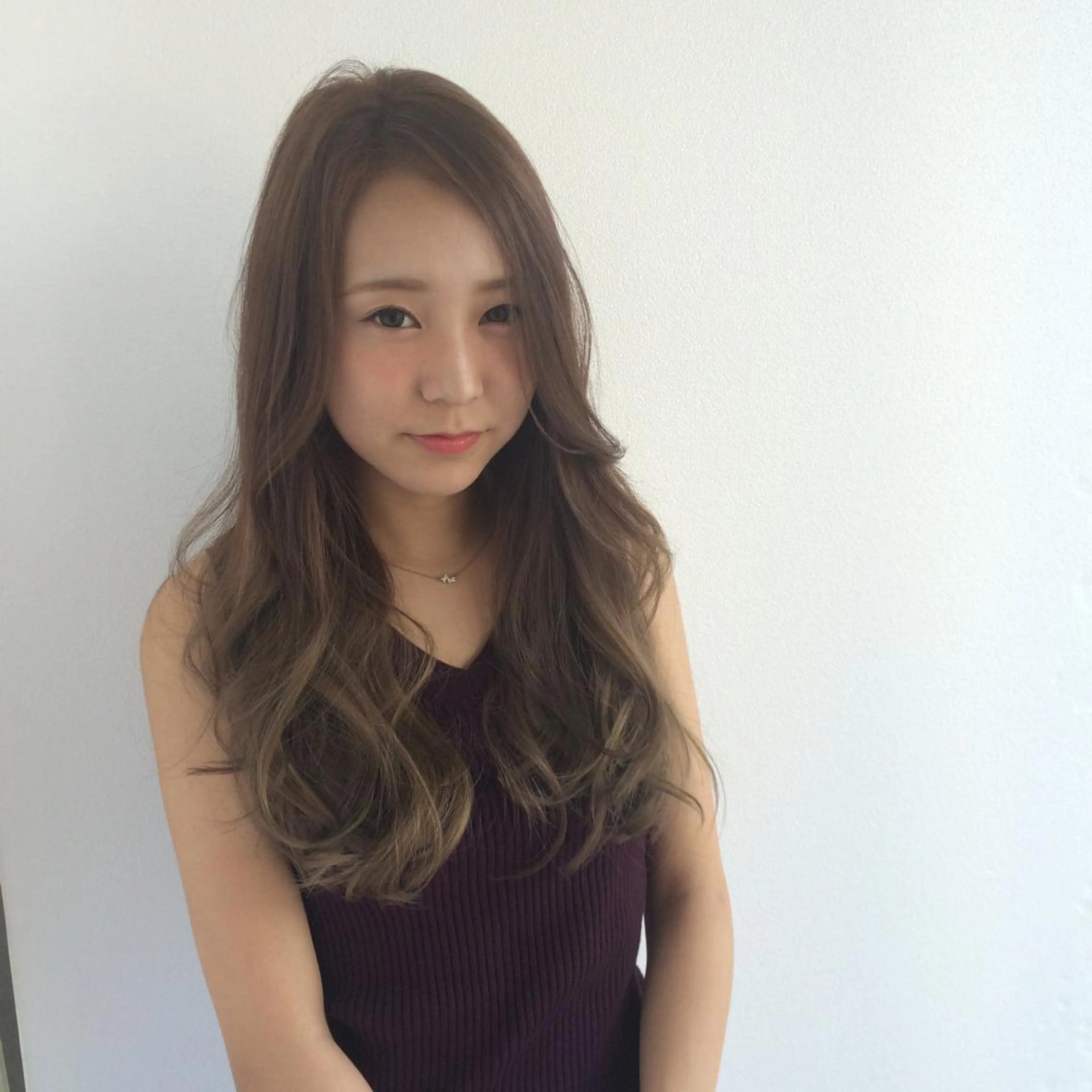 セミロング カラー カット ヘアカラー カット/メンズカット 藤田麻衣のヘアスタイル