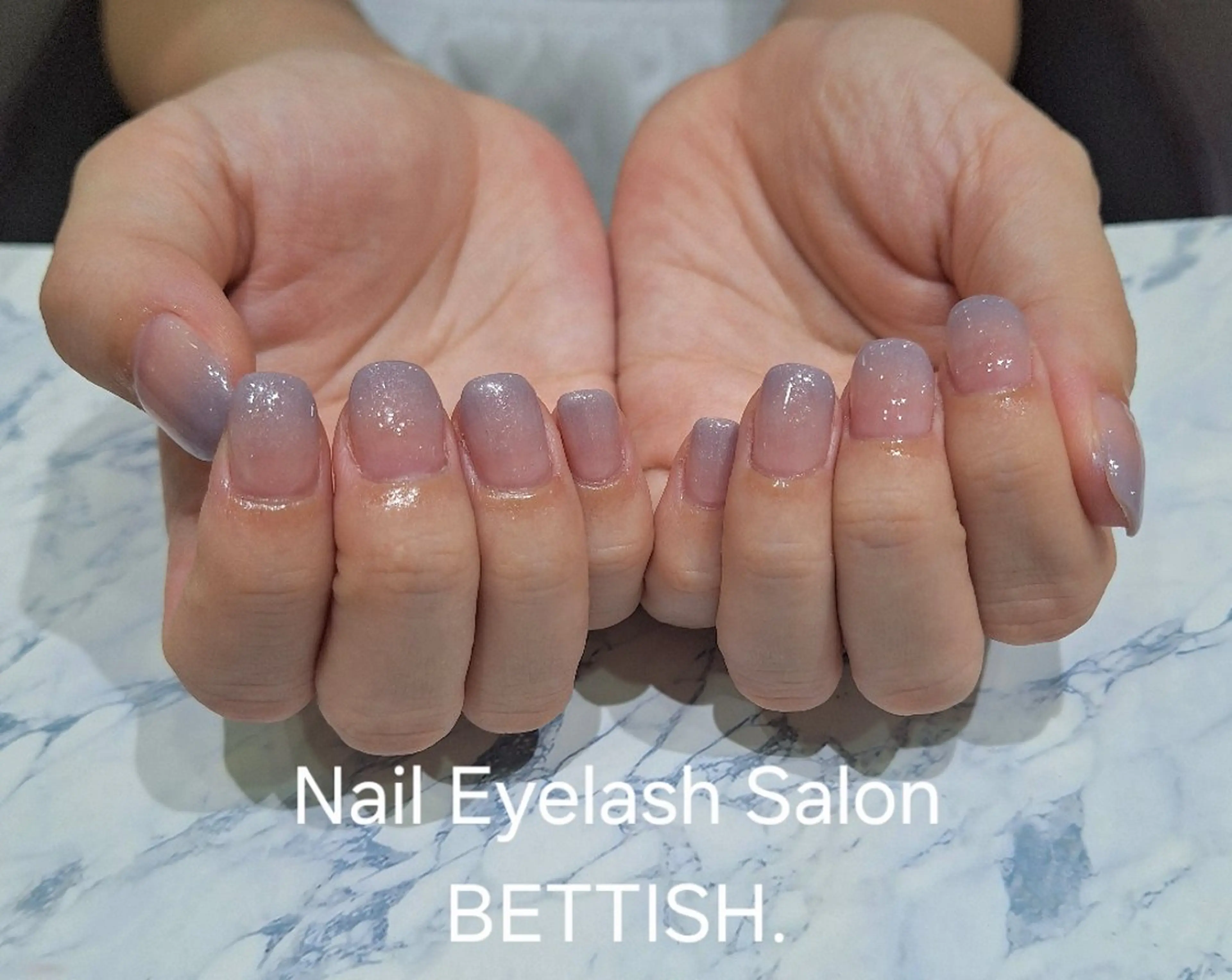 ネイル グラデーション パープル ハンドネイル BETTISH　 　AIRIのネイルデザイン