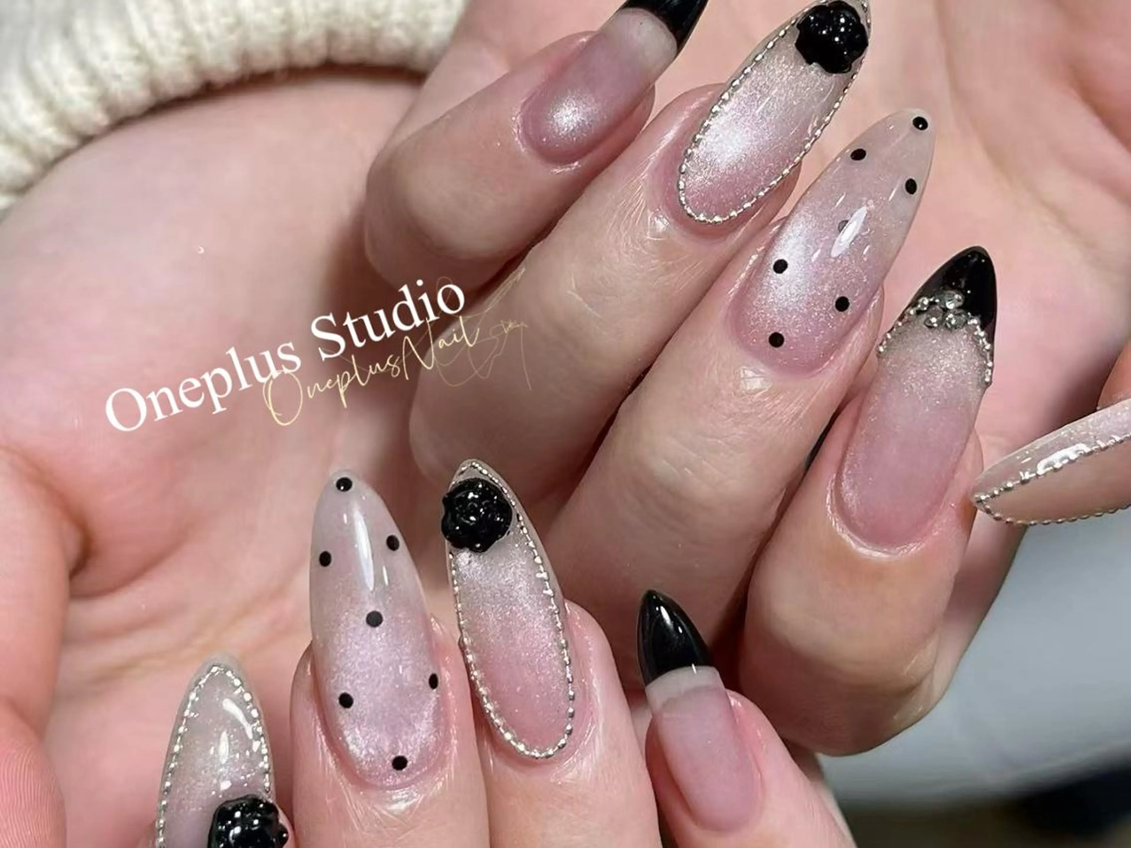 ネイル アートネイル オーロラネイル ガーリー キラキラネイル 韓国ネイル haruka 🧸のネイルデザイン