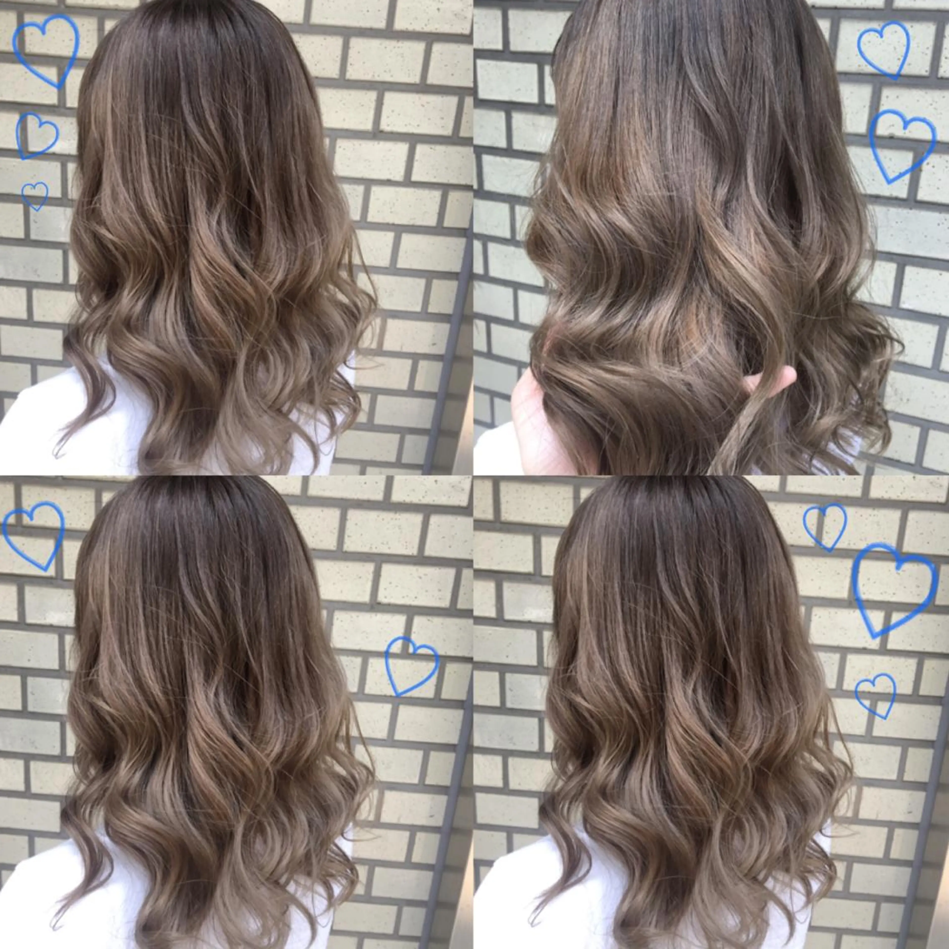 ミディアム カラー グラデーションカラー グレージュ 韓国ヘア得意❤︎森澤 悠佳のヘアスタイル