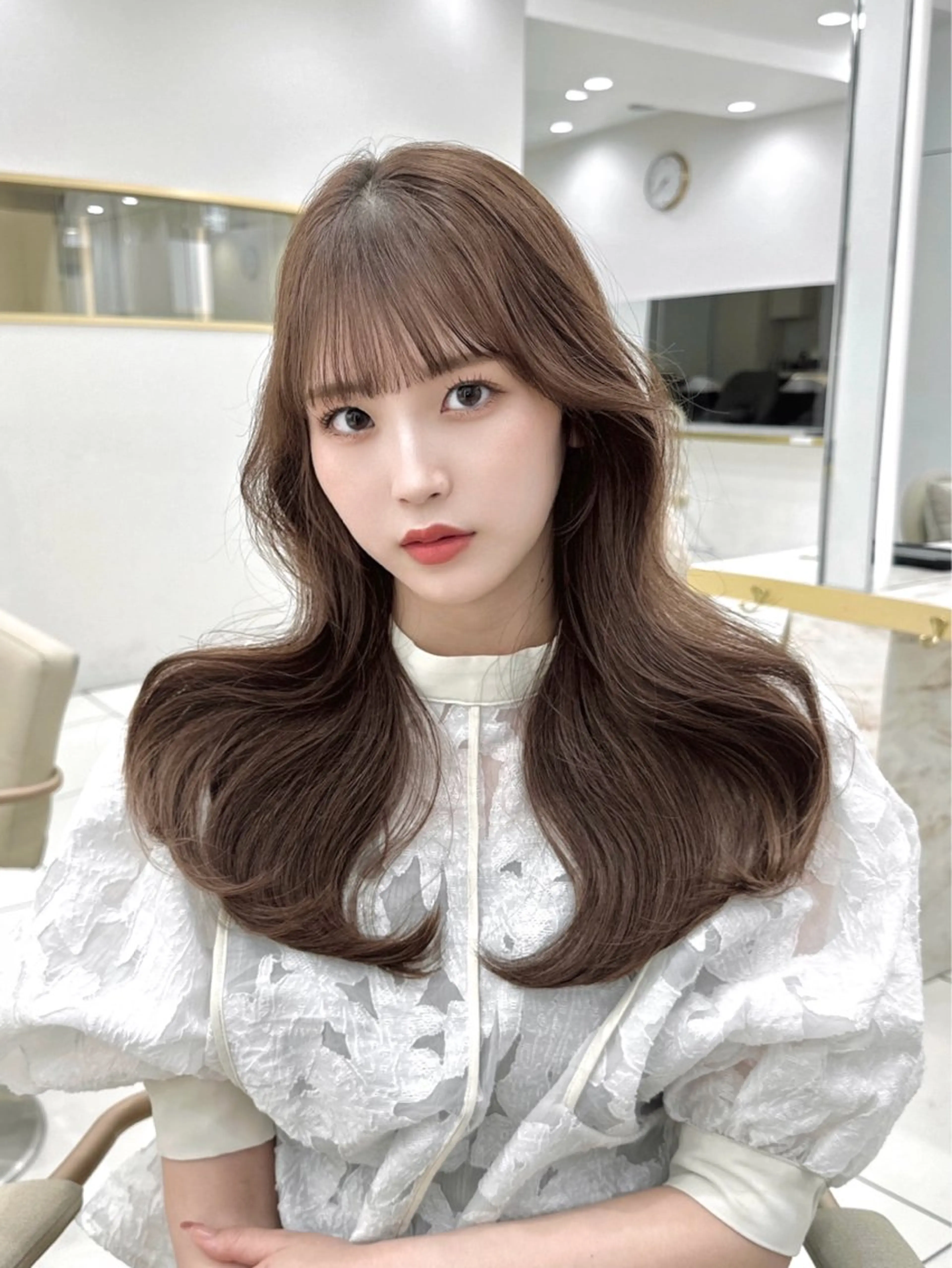 ロング カラー カット MAEUL luna所属・前髪顔周り/レイヤー 韓国/桔川恒のヘアスタイル