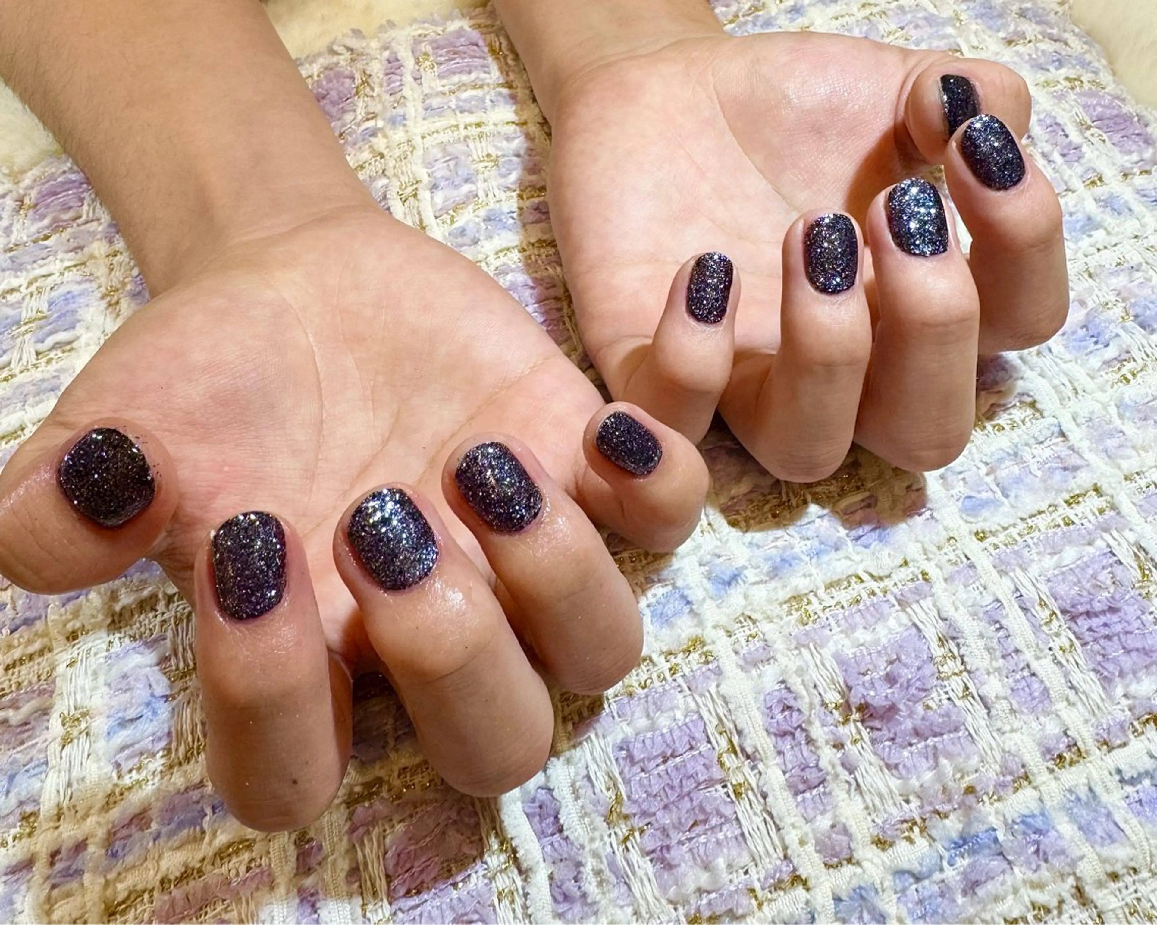 メンズ ネイル ジェルネイル ラメ(グリッター) メンズネイル マイムネイル所属・MIMnail Jr ネイリストのネイルデザイン