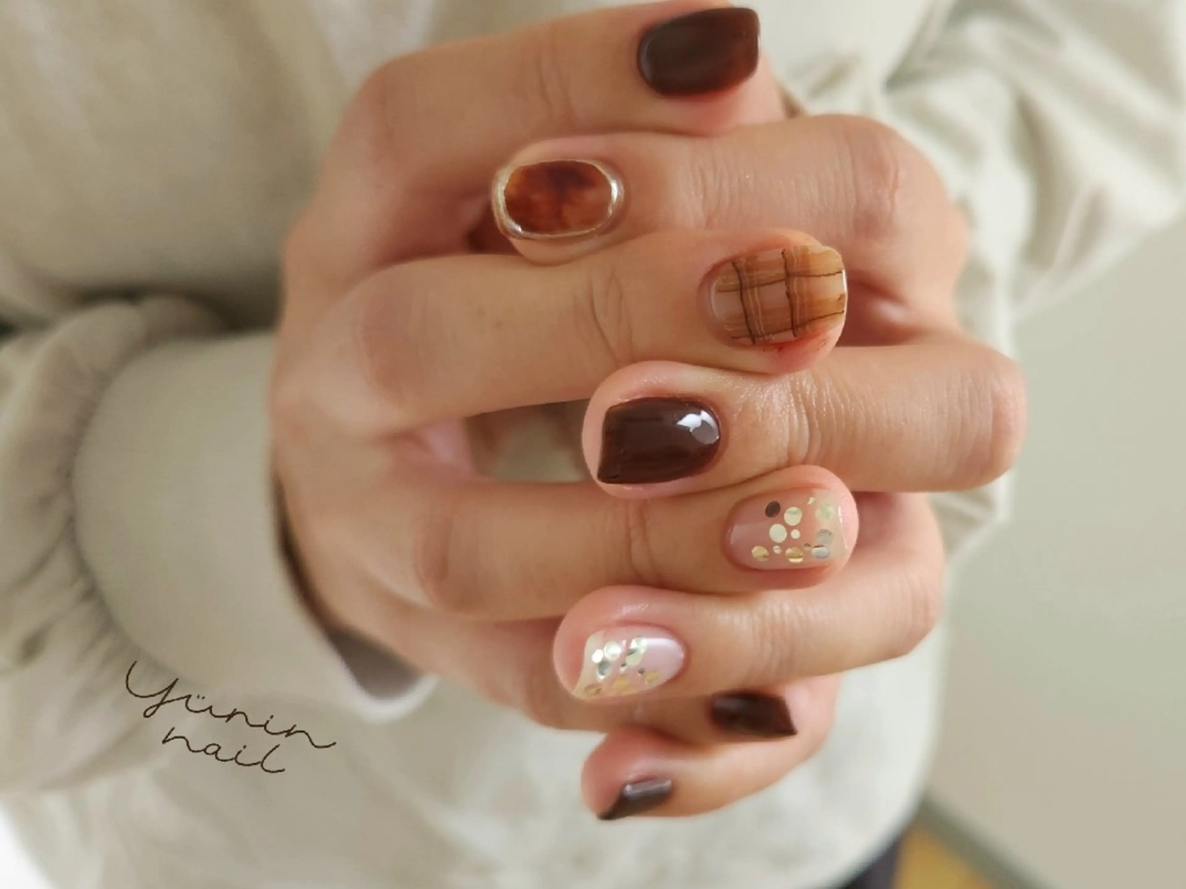 ネイル ハンドネイル ショートネイル専門 yurin nailのネイルデザイン