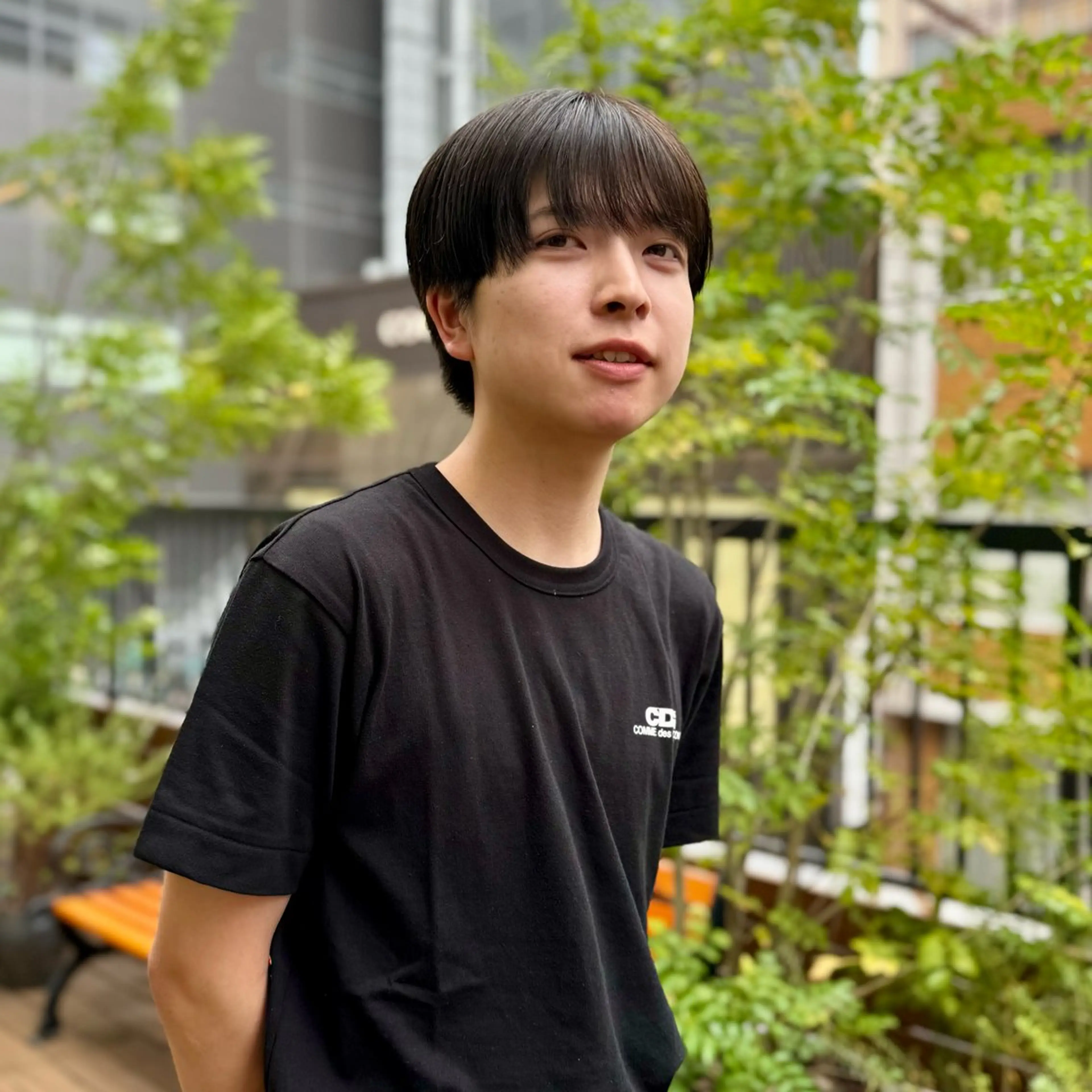 メンズ マッシュ シースルーマッシュ カット スパイキーショート 大人パーマ 丸山のヘアスタイル