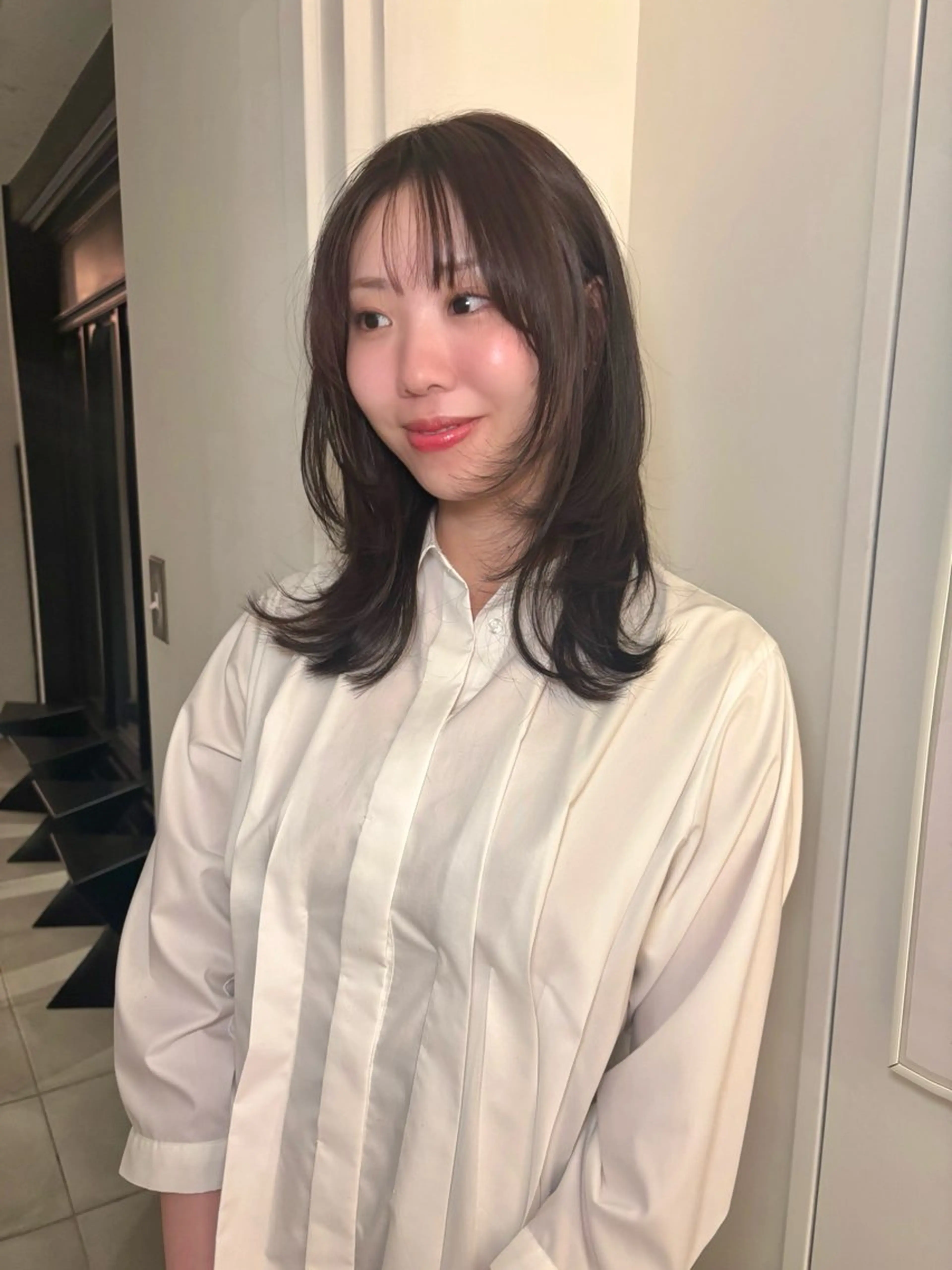 セミロング カラー カット ヘアカラー riria🎀カット /透明感カラーのヘアスタイル