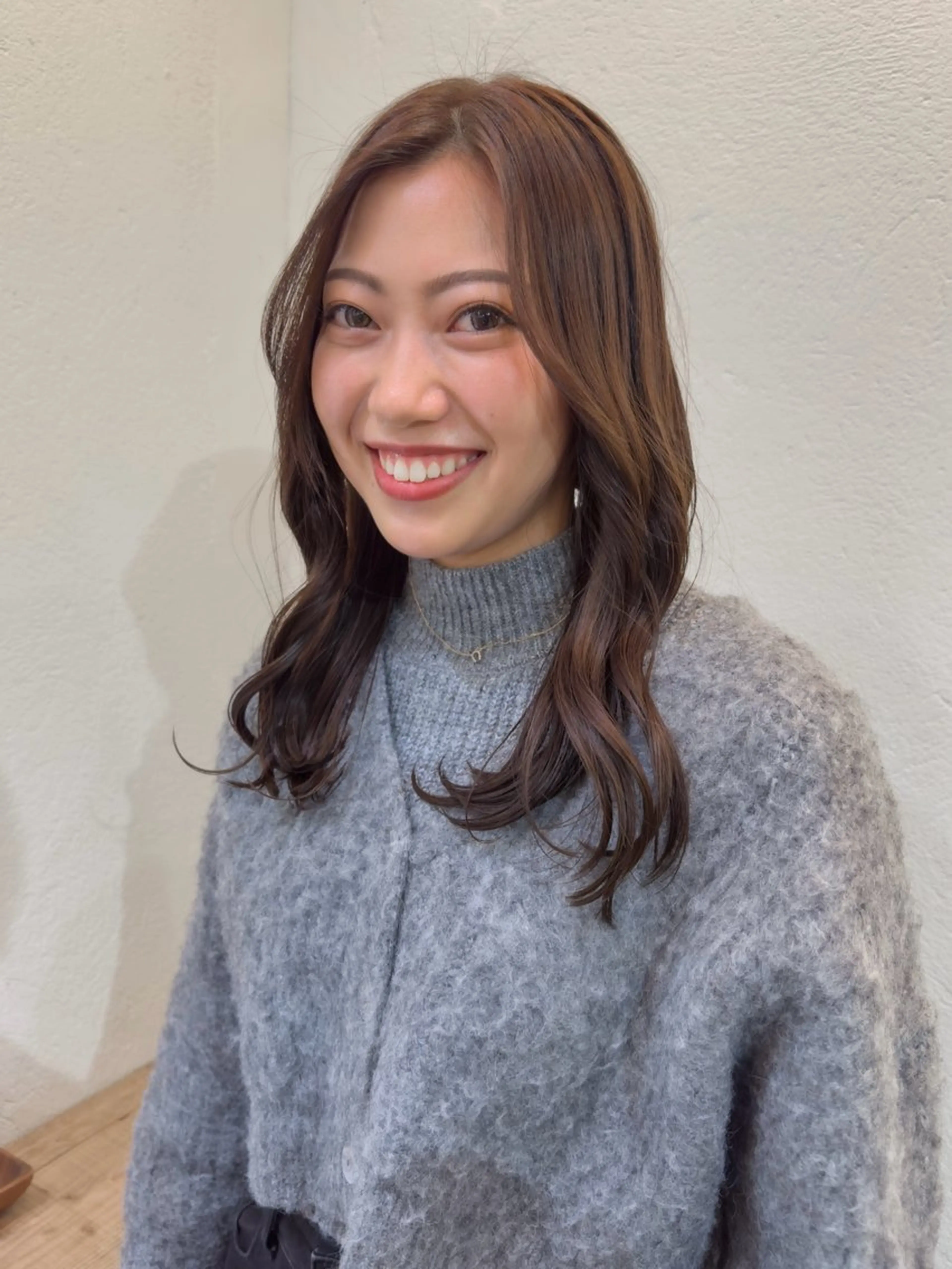 セミロング カラー カット ヘアカラー Selene 難波店　HIROKIのヘアスタイル