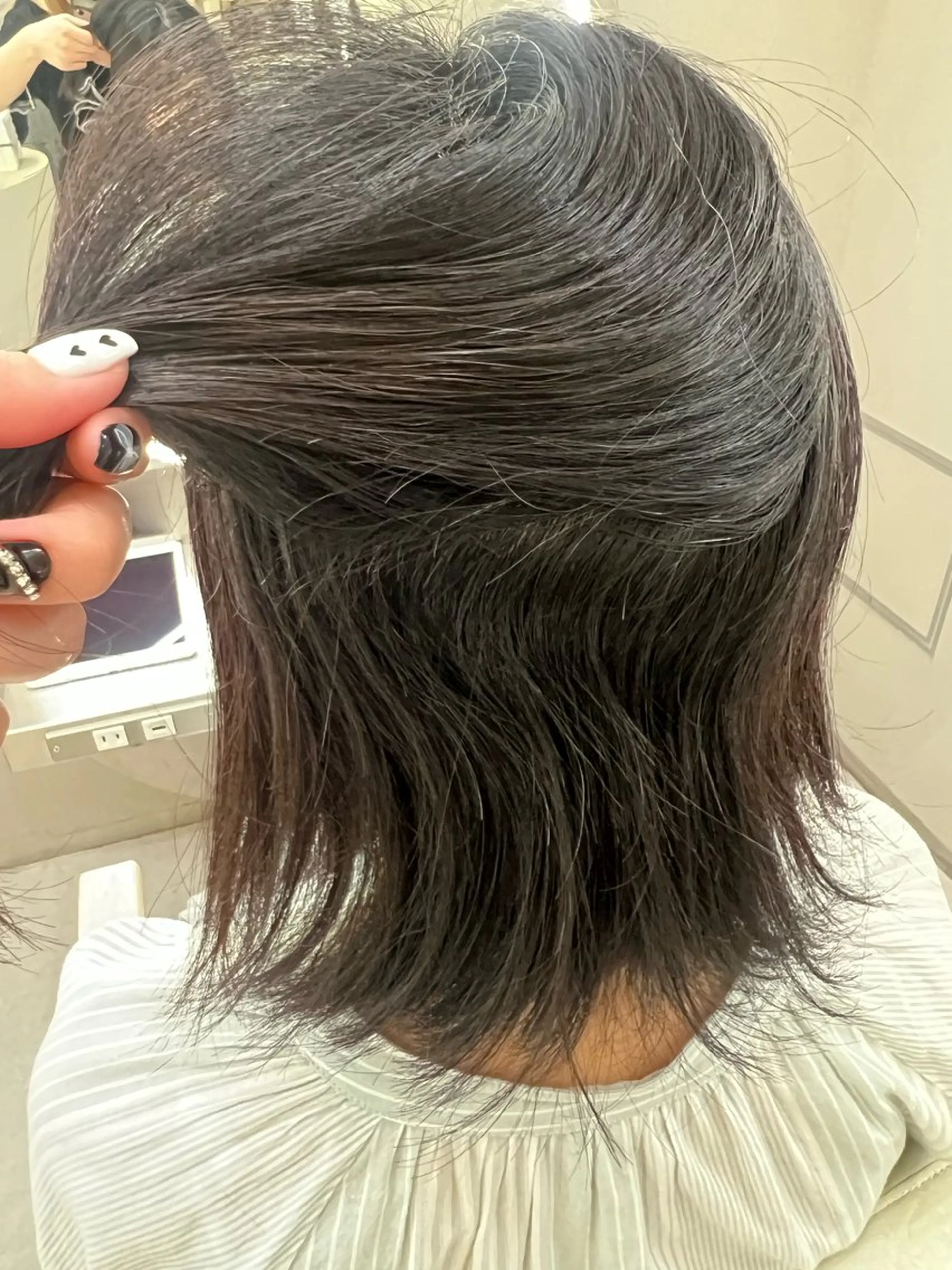 ミディアム 縮毛矯正 i.+SAPPORO所属・艶ワンカラー♡ ゆうかのヘアスタイル