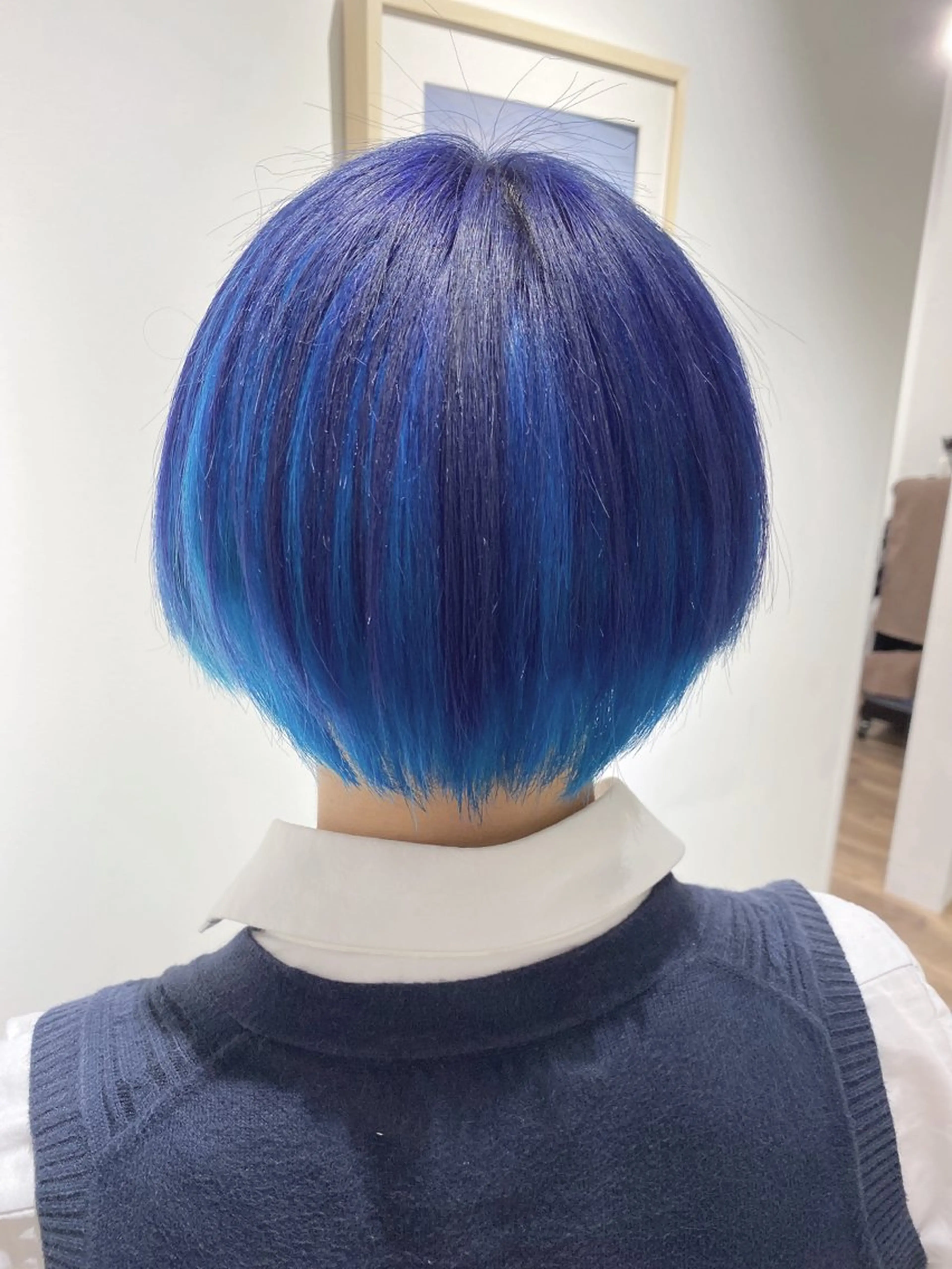 ショート カラー ブリーチ GO TODAY SHAiRE SALON 横須賀所属・ハイライト⭐️上野 高広のヘアスタイル