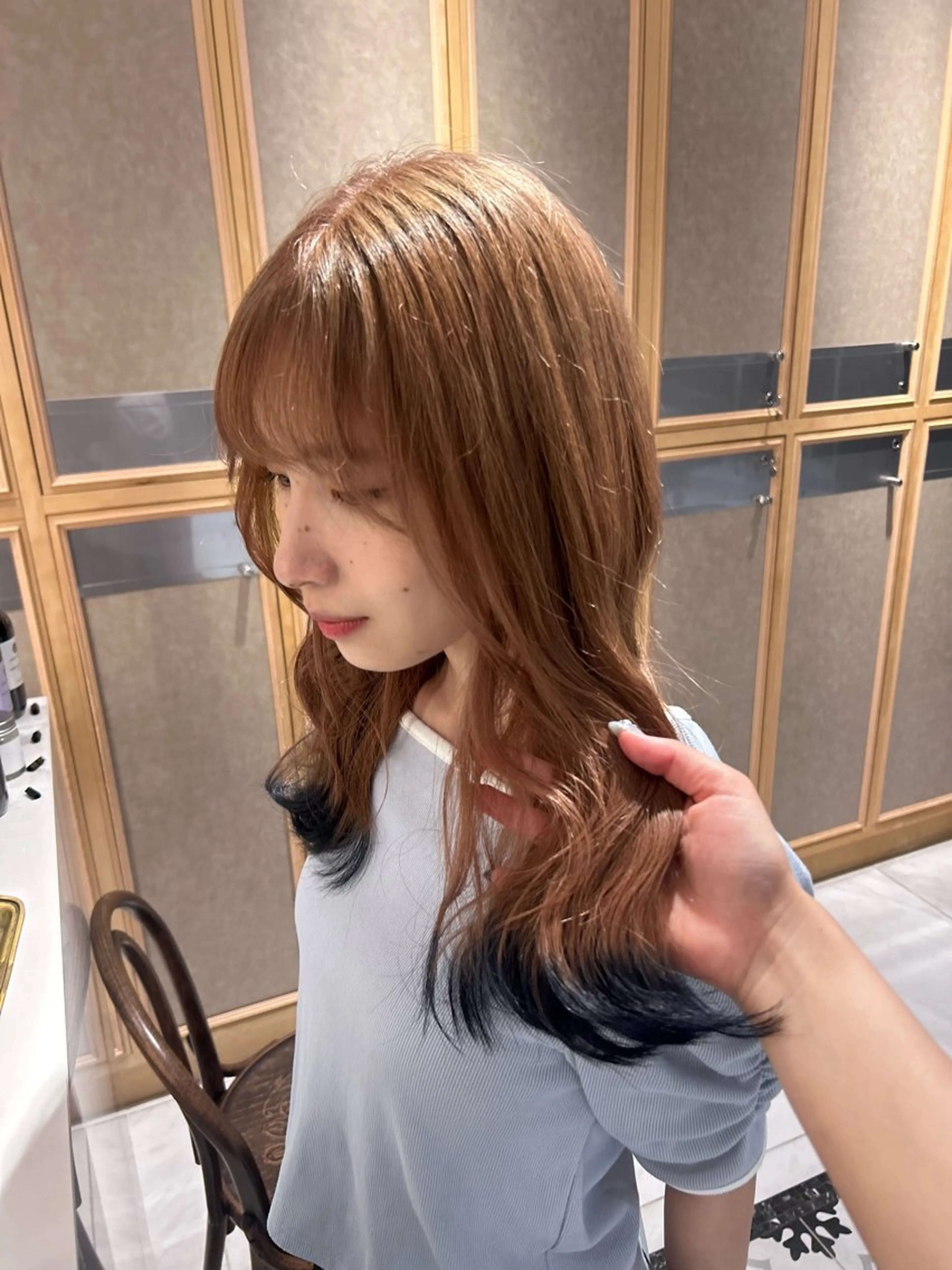 カラー ヘアカラー トリートメント ヘッドスパ ヘアセット ハイトーン/エクステ レイヤー/mikoのヘアスタイル