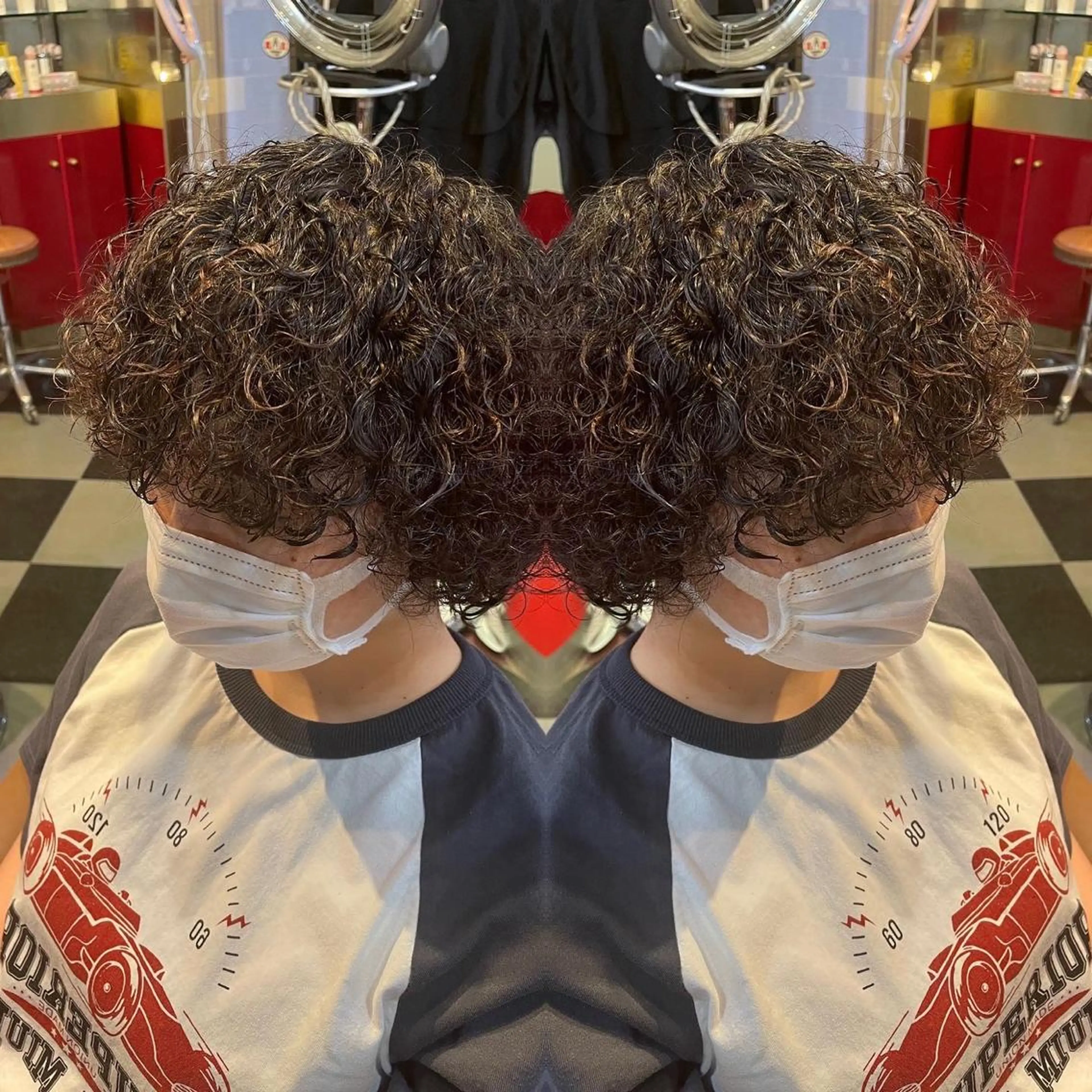 パーマ スパイラルパーマ 👑派手髪/カット 👑ANRYのヘアスタイル