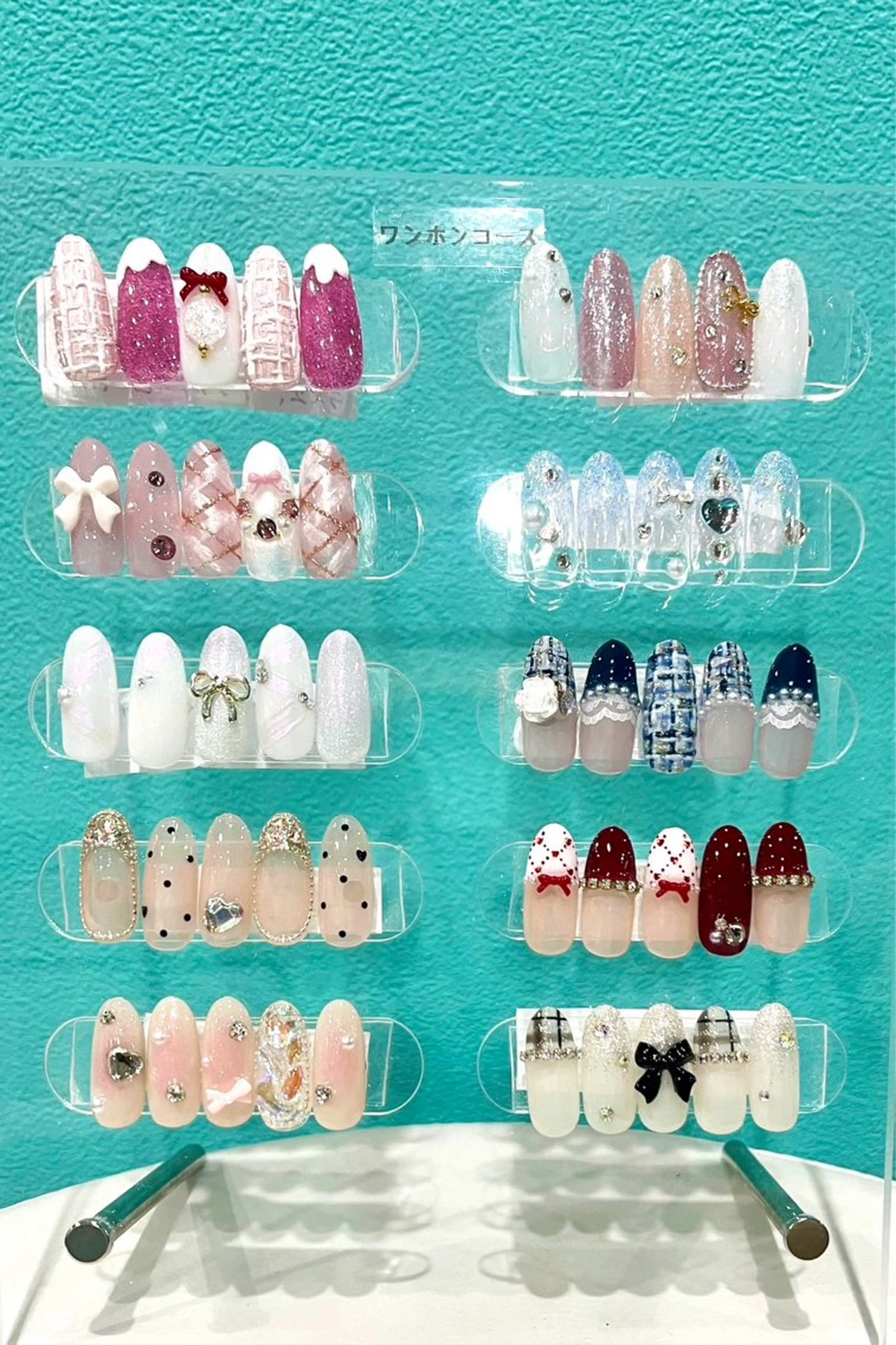 【リピーター様＋1500円】オフあり　定額ワンホンデザインコース　🎀長さだしの場合＋1000円の写真