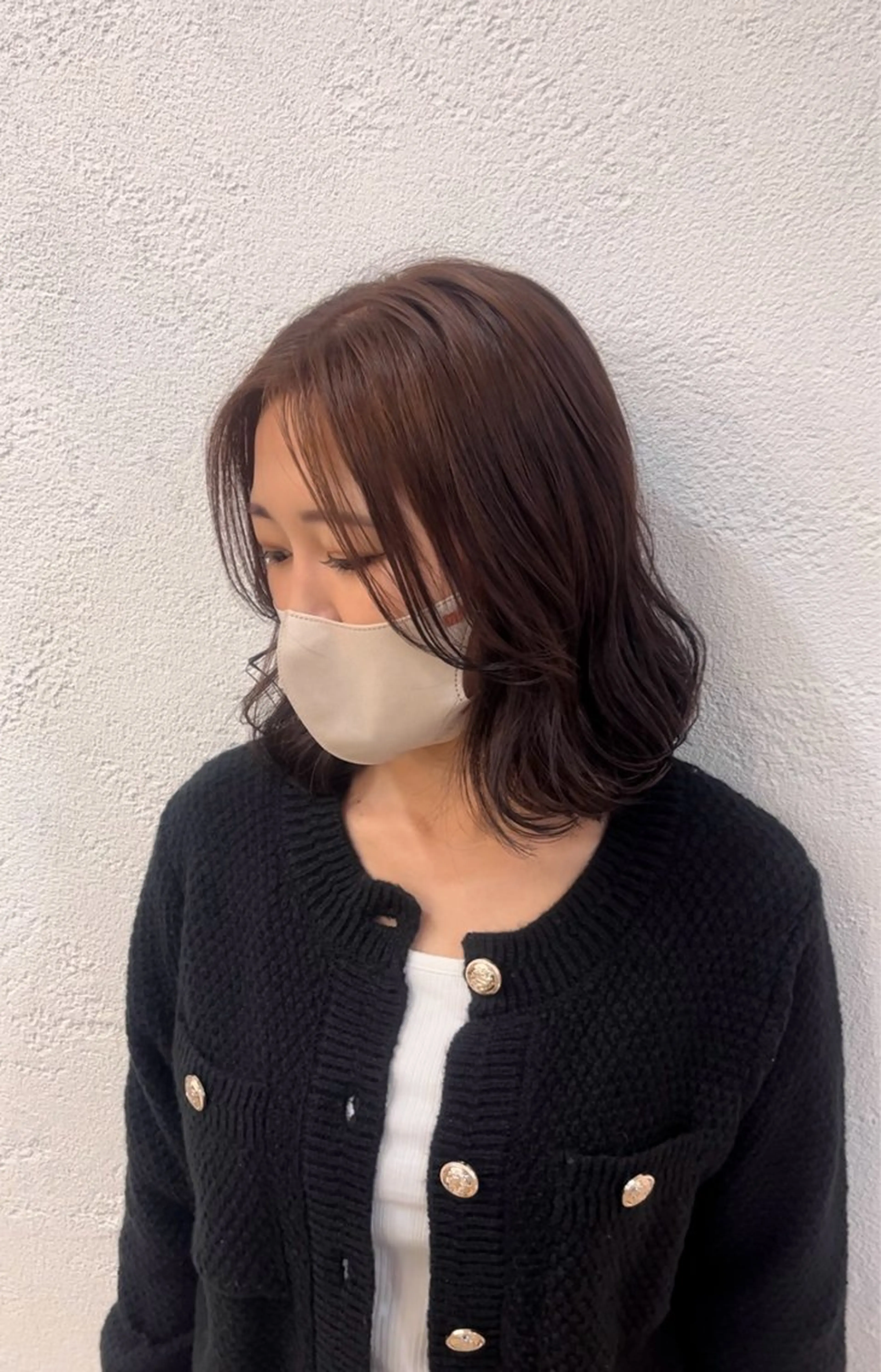 ミディアム 山本 梨華のヘアスタイル