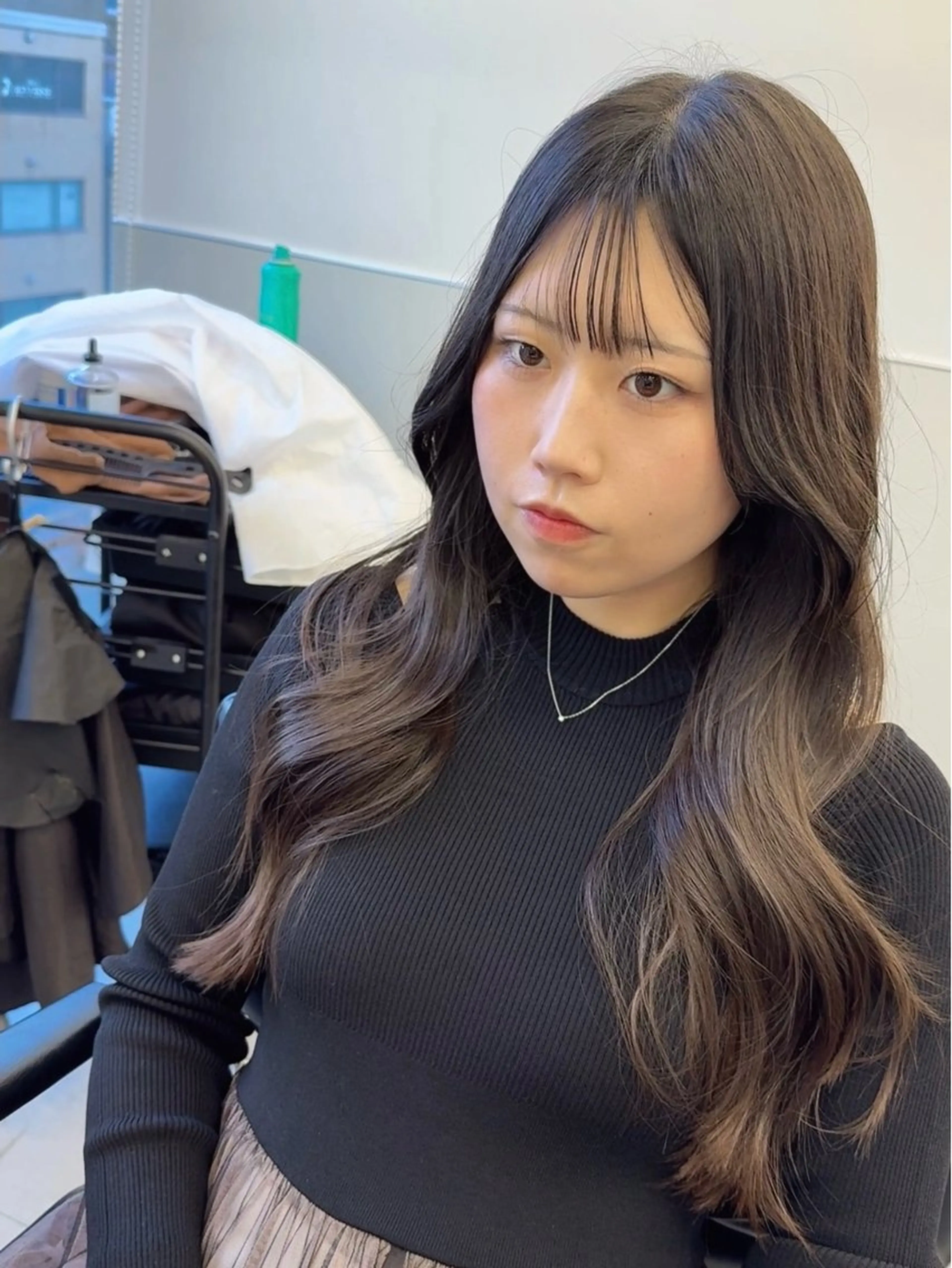 ロング 韓国風ヘア レイヤーカット トリートメント ワンホンヘア カット トリートメント GO TODAY シェアサロン 町田店所属・韓国ヘア🇰🇷 スズキのヘアスタイル