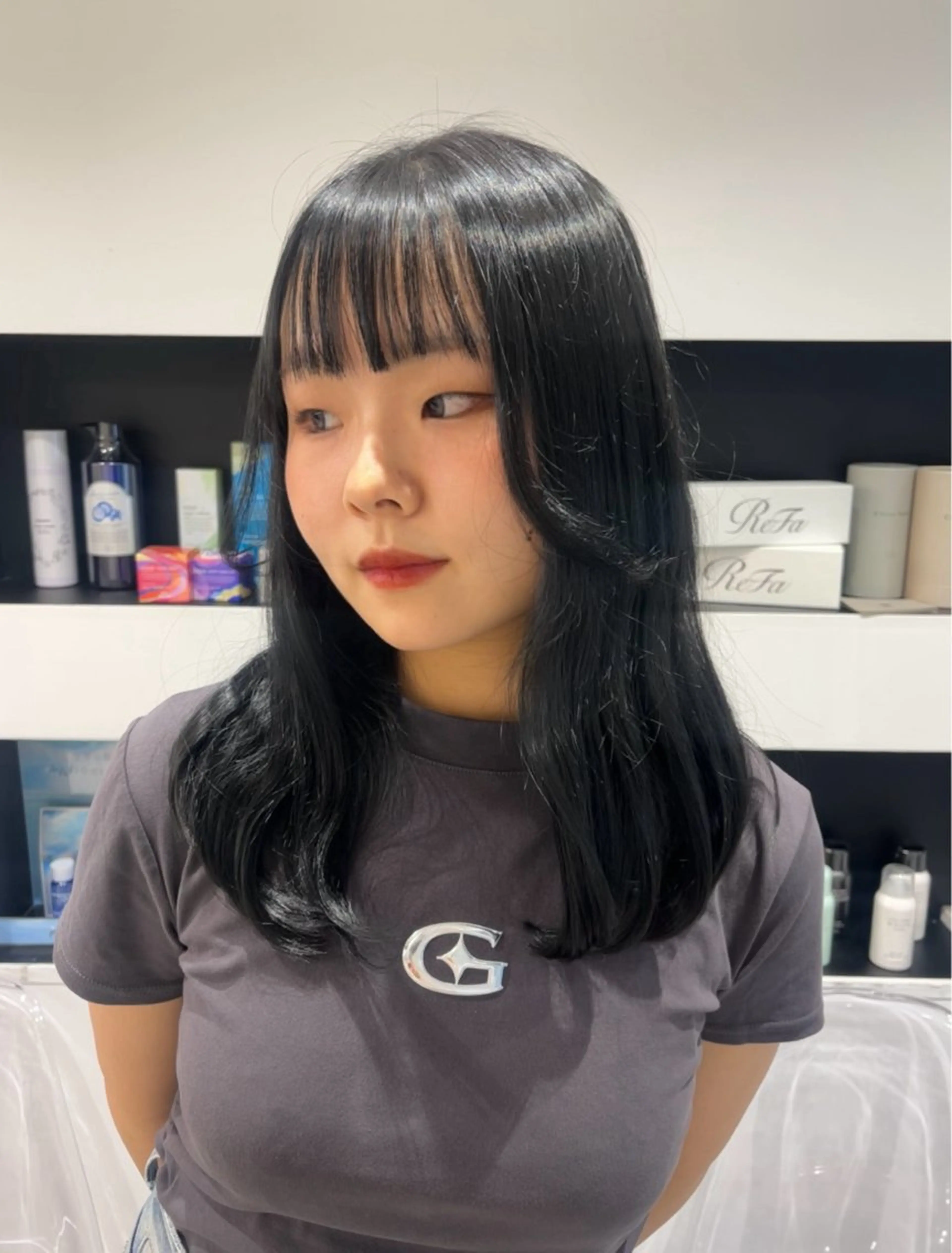 ロング カラー トレンドスタイル SAE🖤✨のヘアスタイル