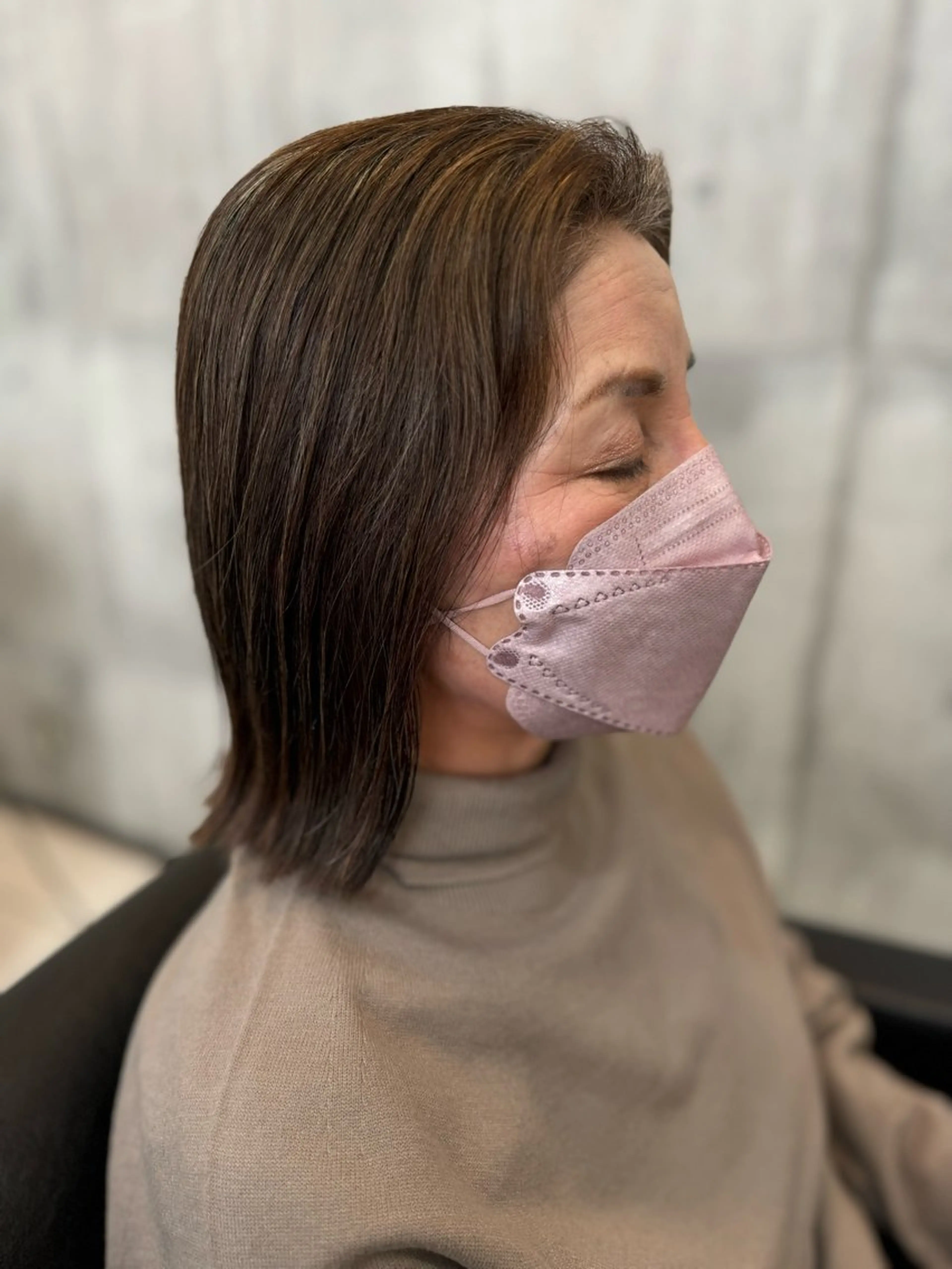セミロング CHIC   amitie所属・CHIC 蘭のヘアスタイル