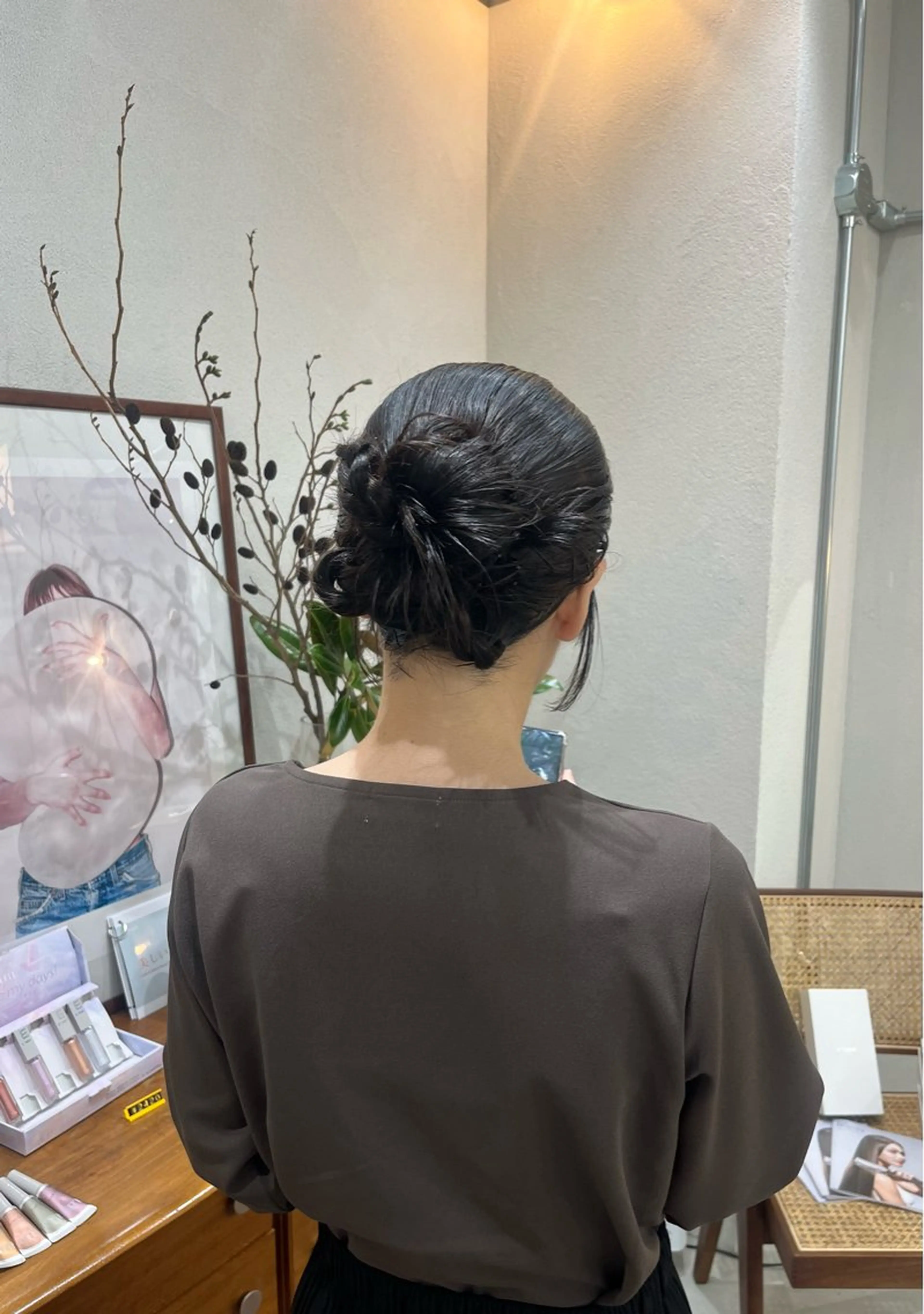 ヘアセットメイク➕スリーステップ艶トリートメント付きの写真