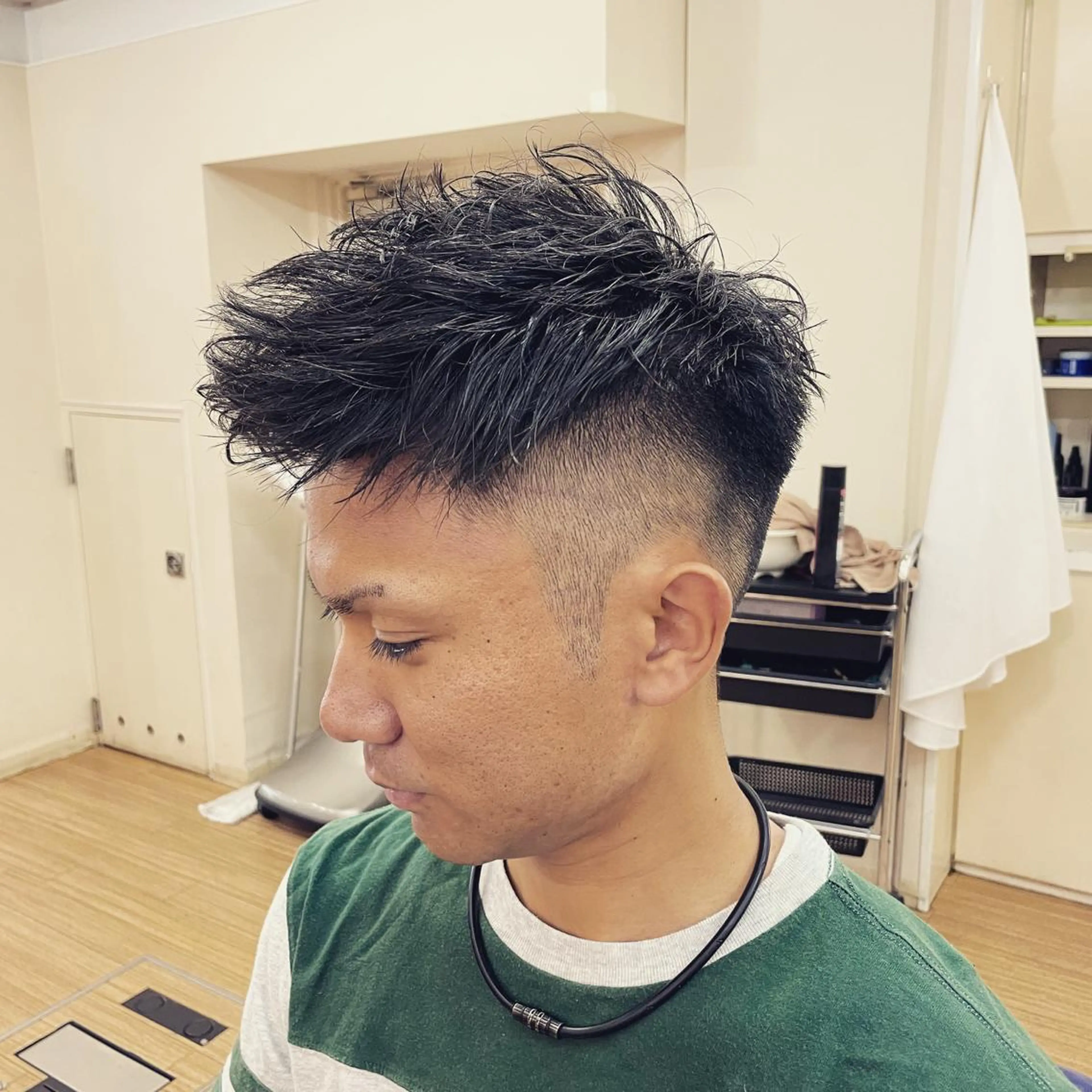 ショート メンズ モヒカン カット 💈メンズパーマ💈 ナカザワ　　リョウのヘアスタイル