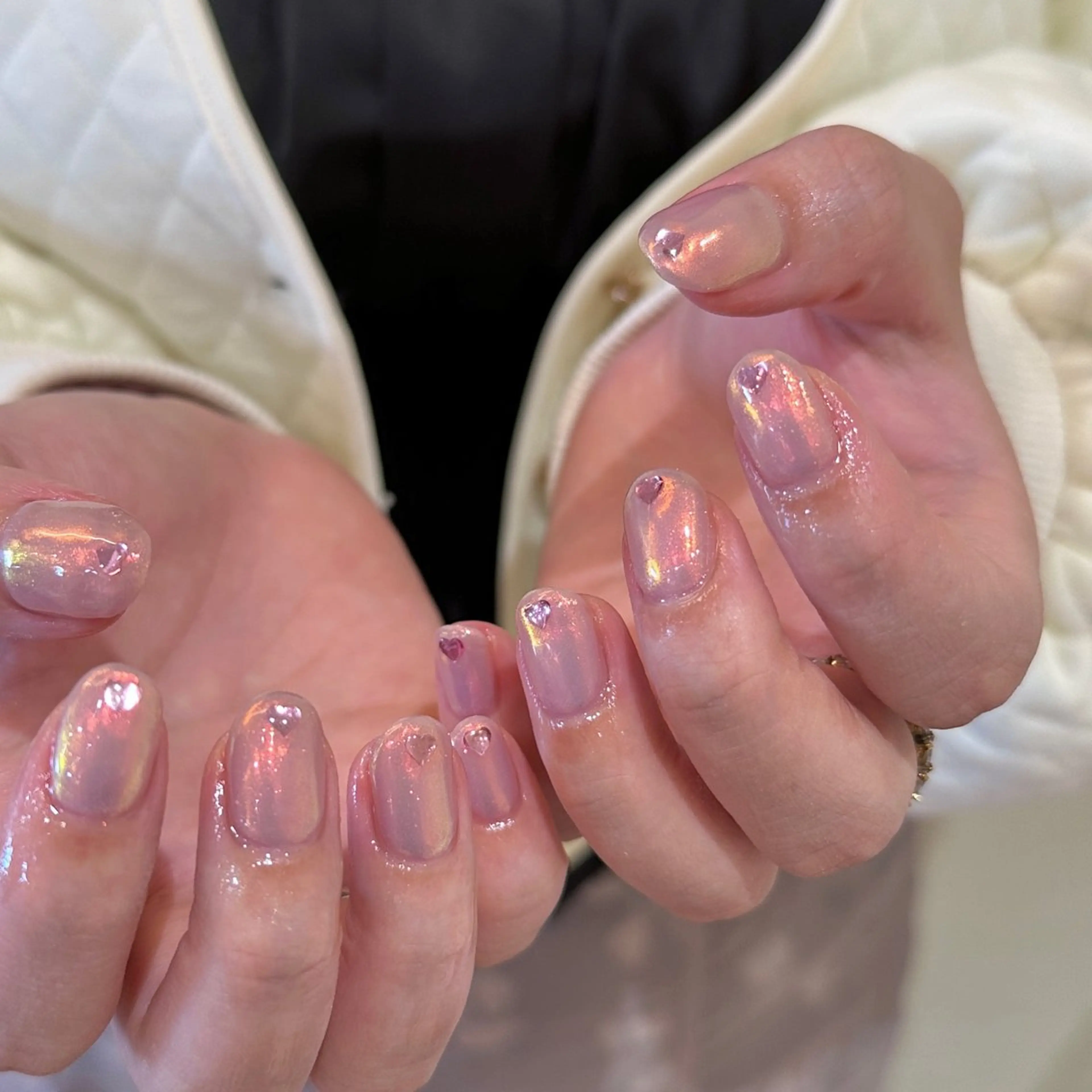 ネイル ハンドネイル 𝕄𝕚𝕪𝕦🤍 自由が丘⌇パラジェルのネイルデザイン