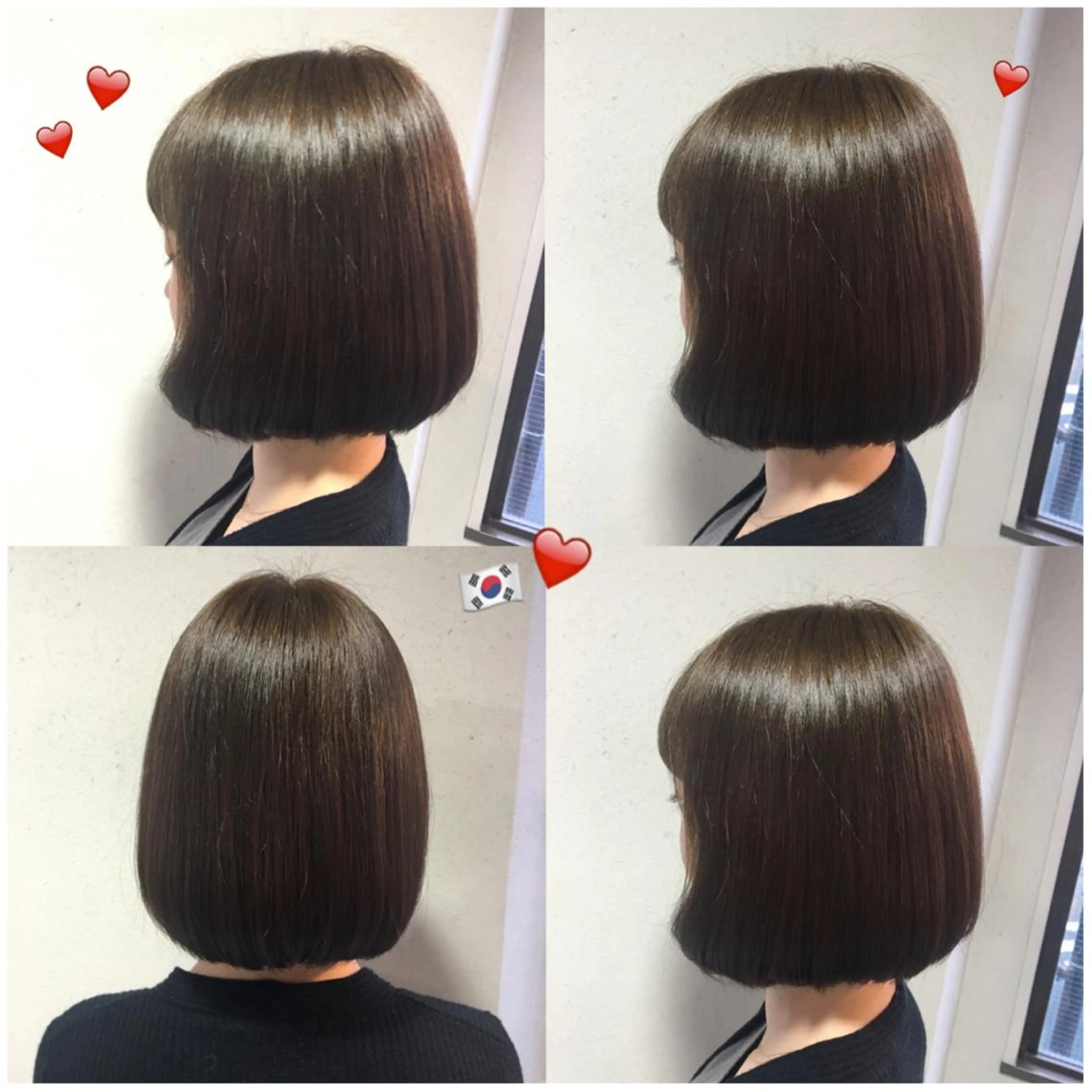 ショート 切りっぱなしボブ ボブ タンバルモリ オルチャンヘア 韓国ヘア得意❤︎森澤 悠佳のヘアスタイル